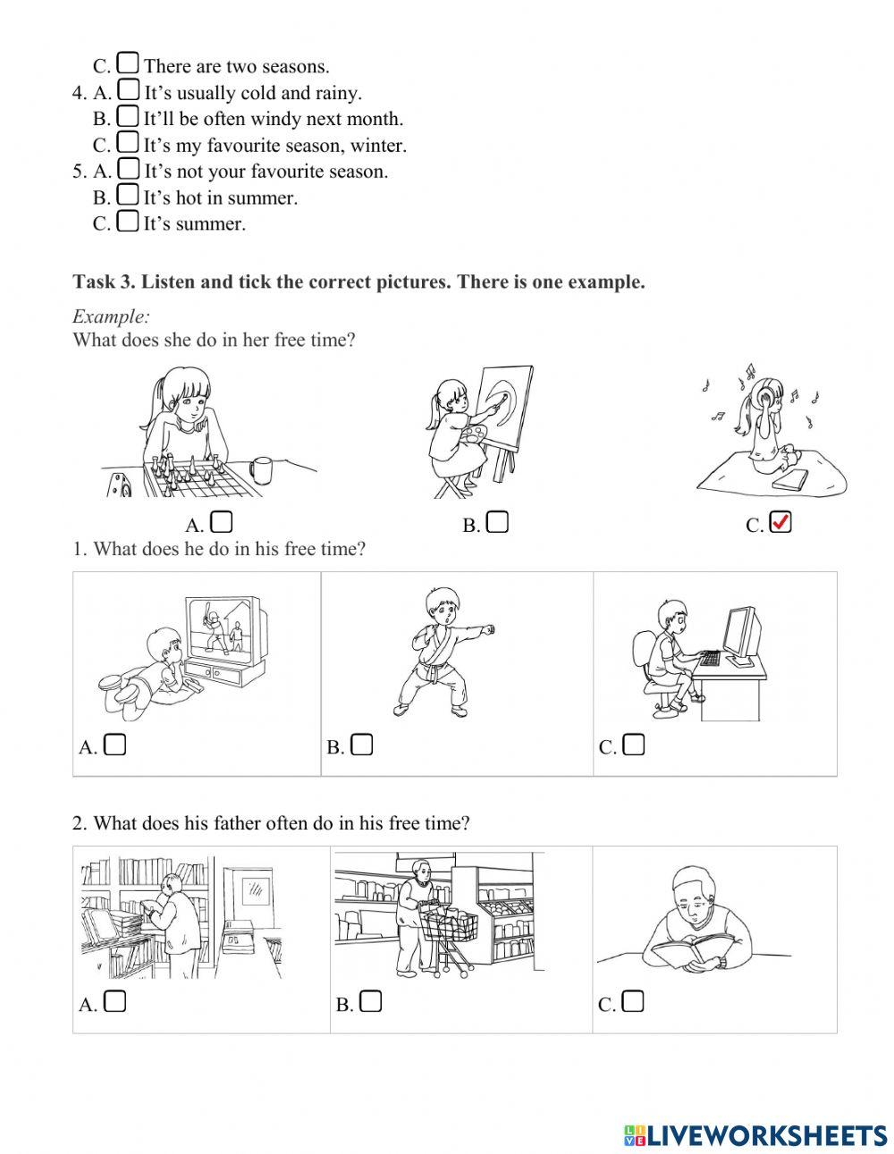 Listening G5 - test 4