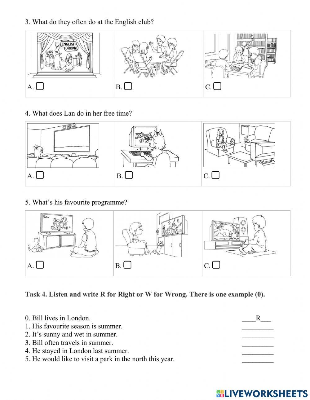 Listening G5 - test 4