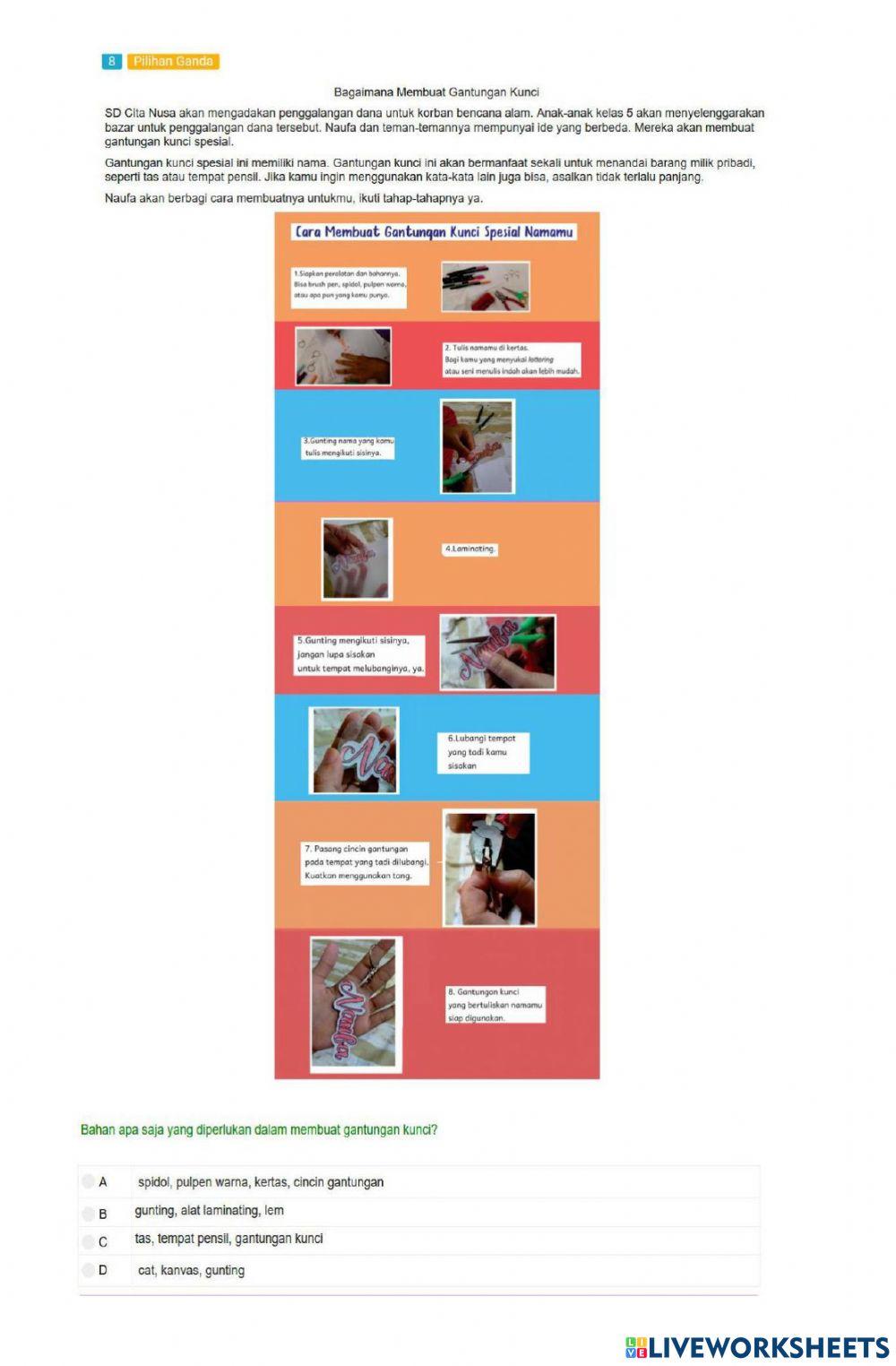 Latihan Soal AKM Literasi Informasi 1