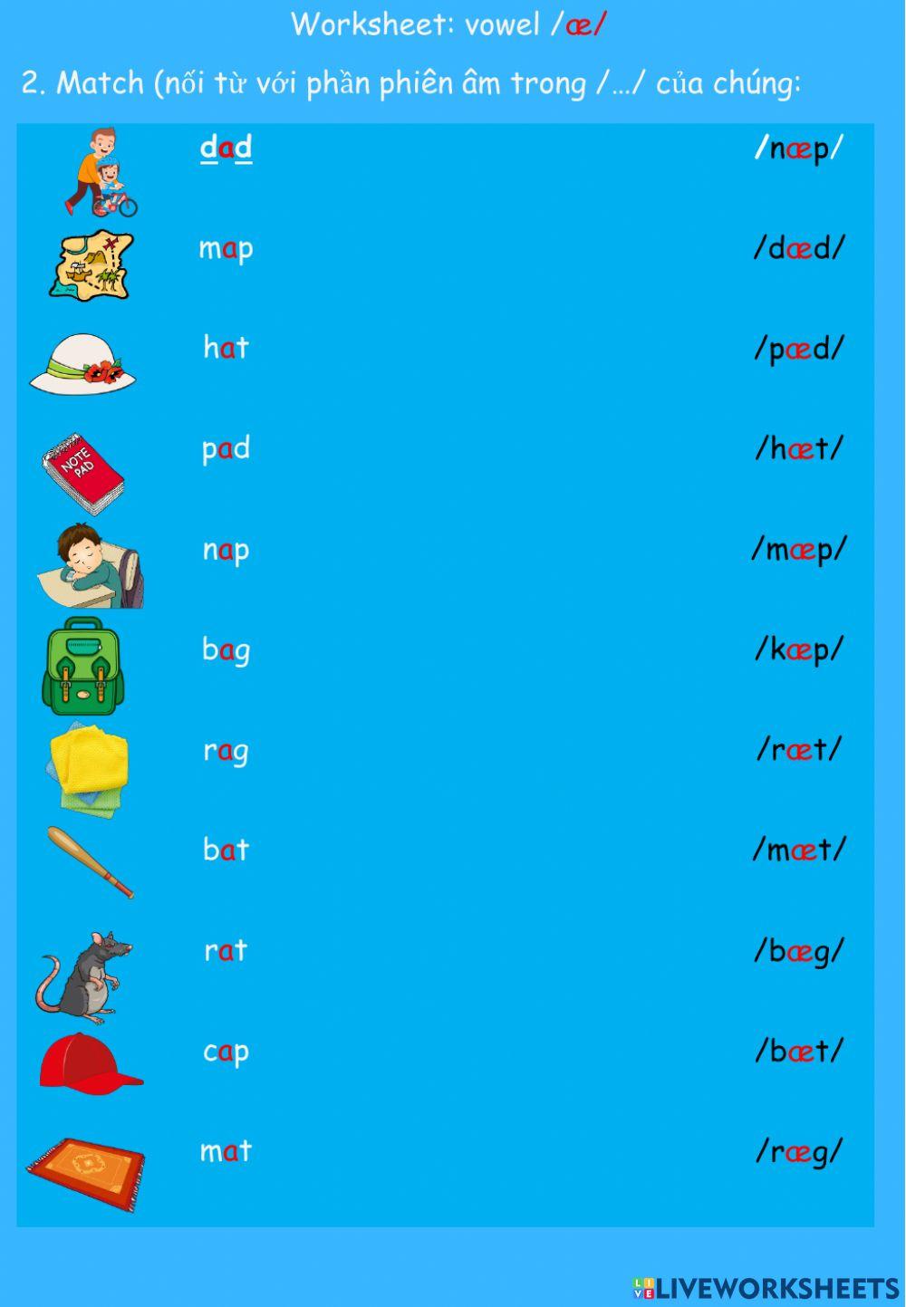 Vowel -æ- Vowel -æ-