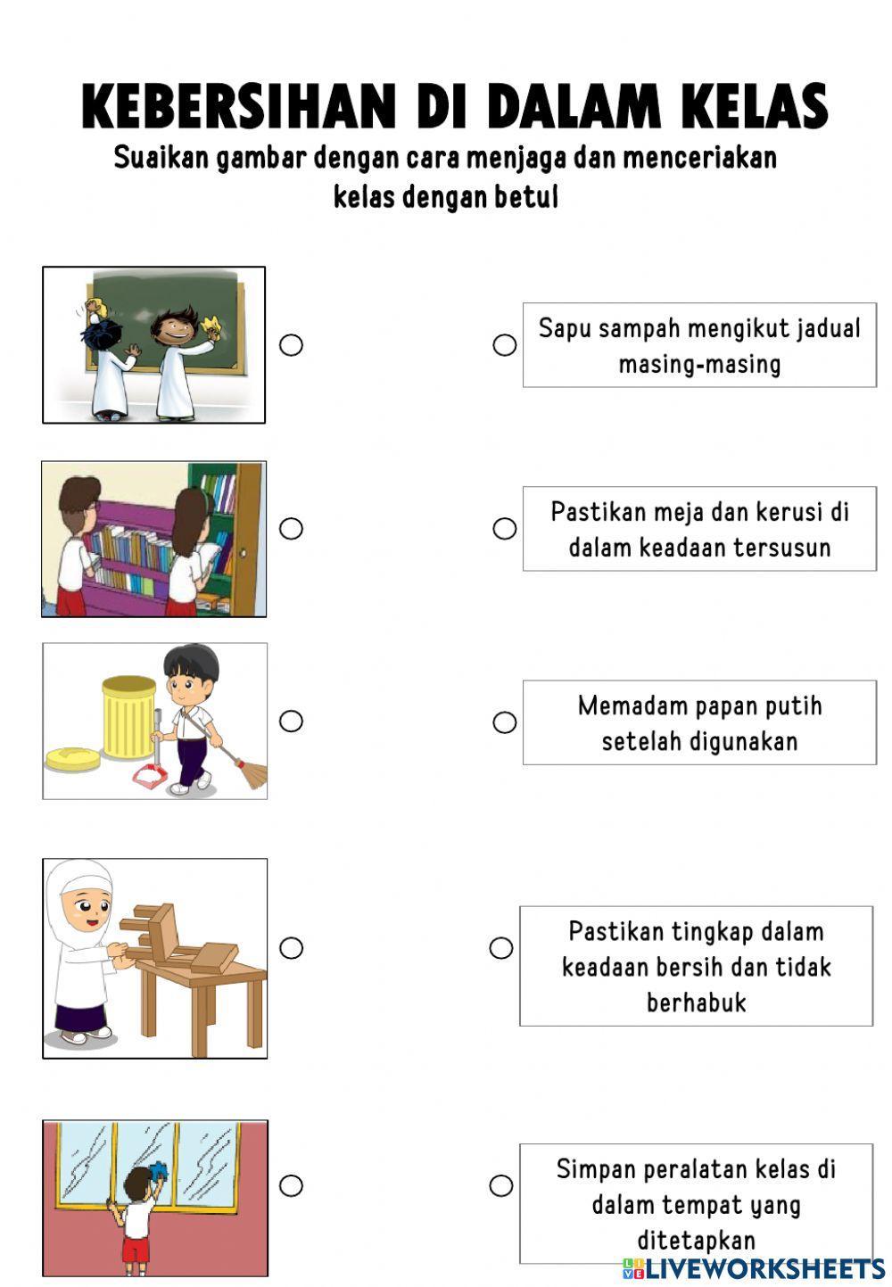 TAHUN 3 PPKI PENGURUSAN DIRI: KEBERSIHAN KELAS 