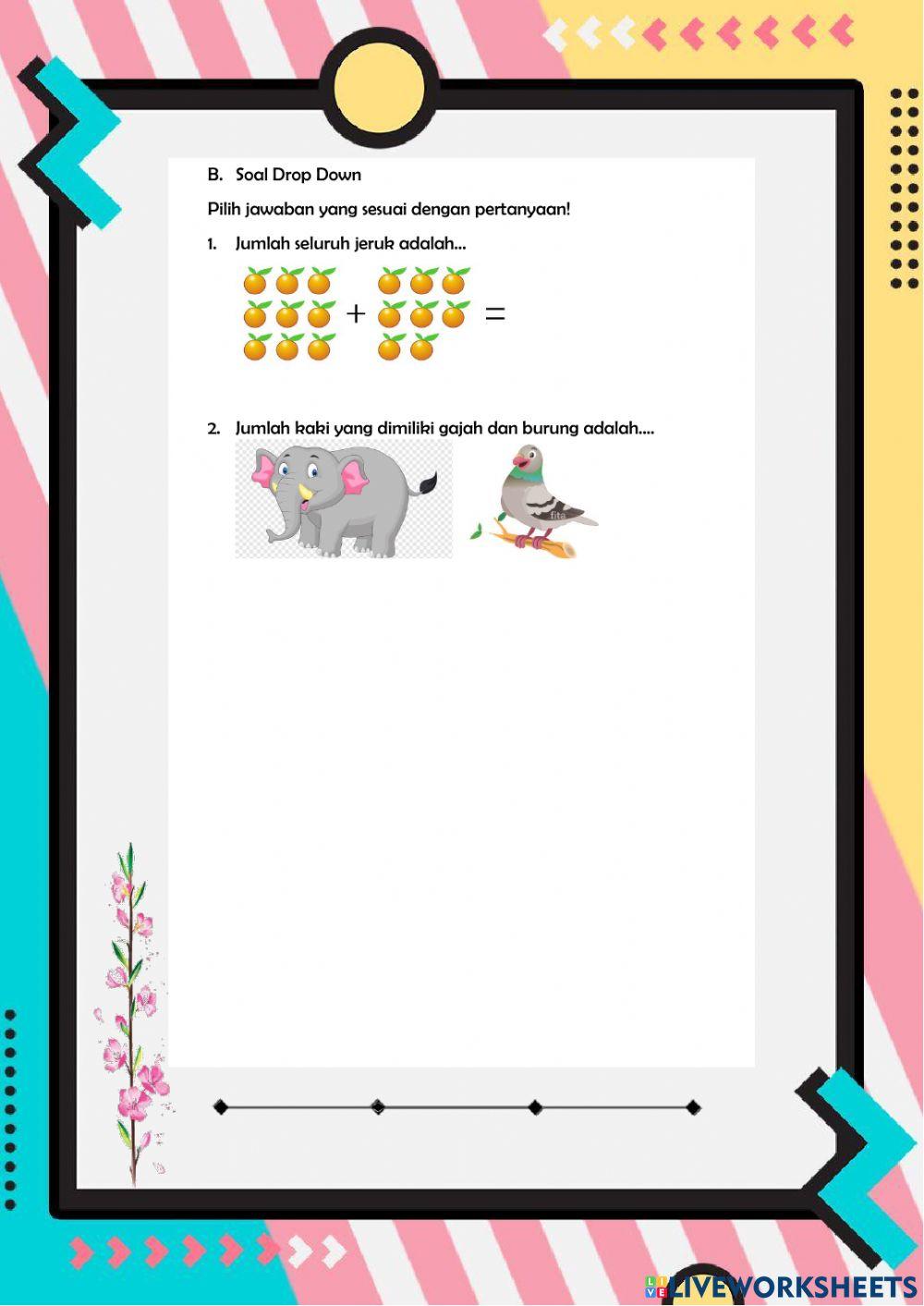 Menghitung bilangan 1-10