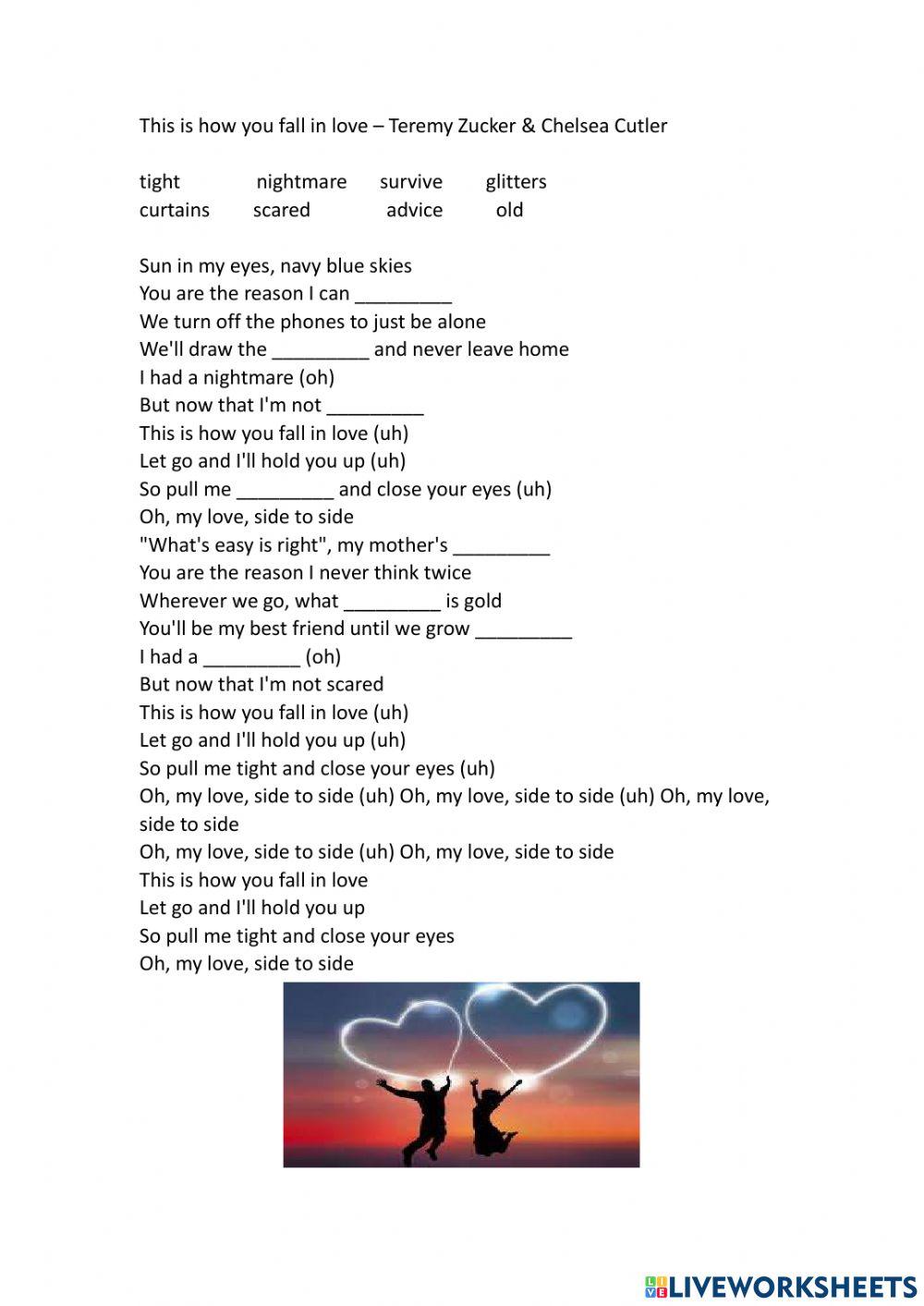 Song: This is how you fall in love