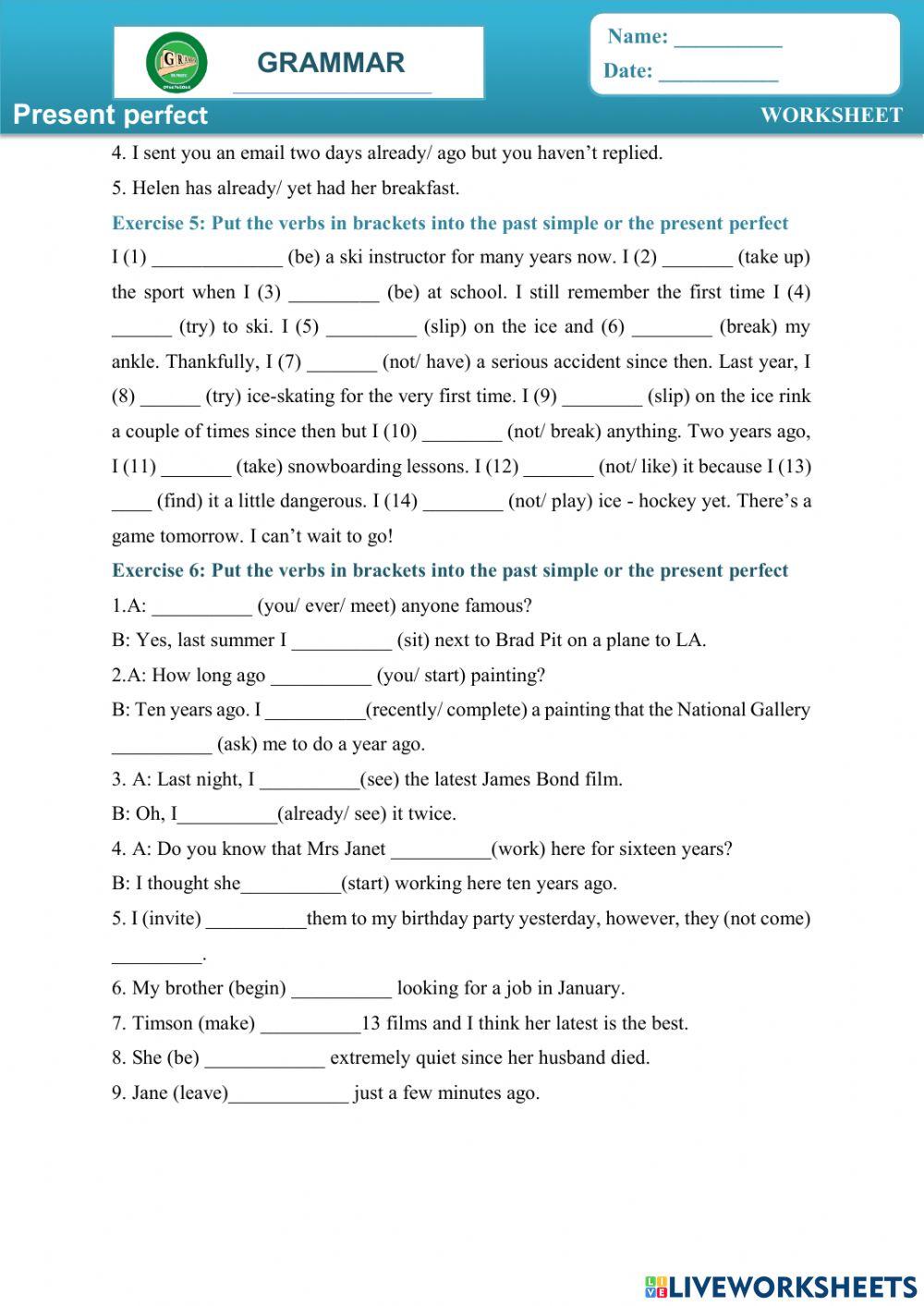 Present perfect 3-Ms Phuong