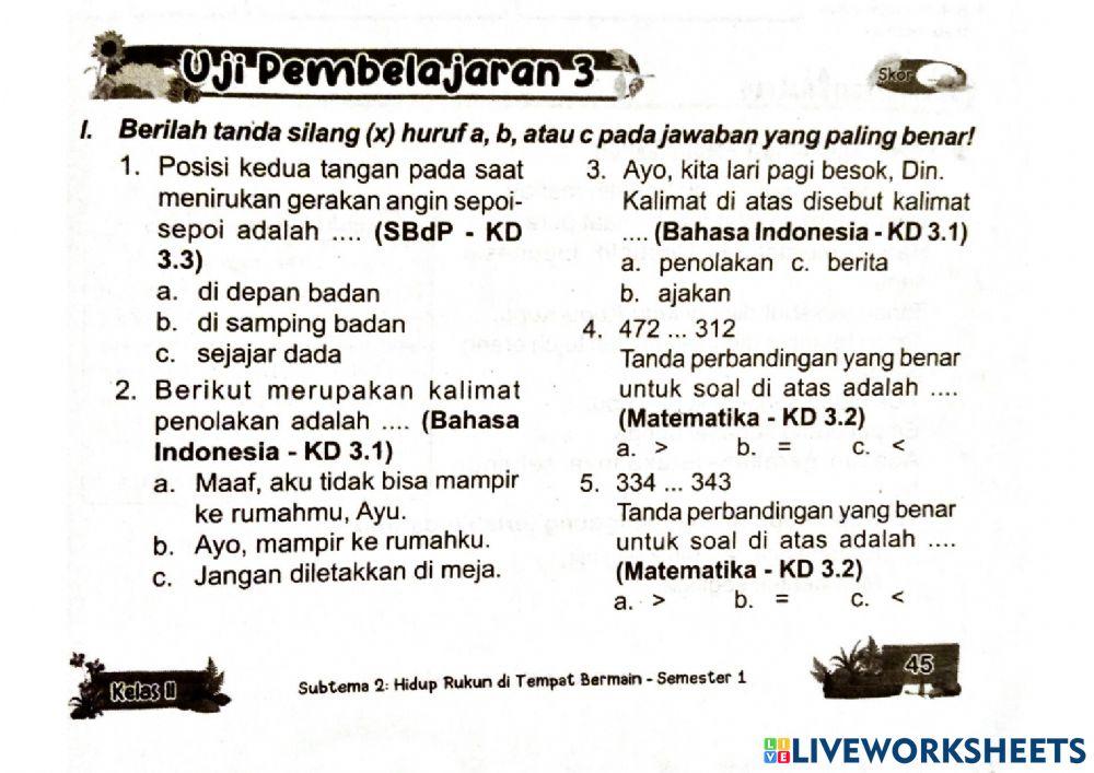 Tema 1 subtema 2 pb 3 dan 4