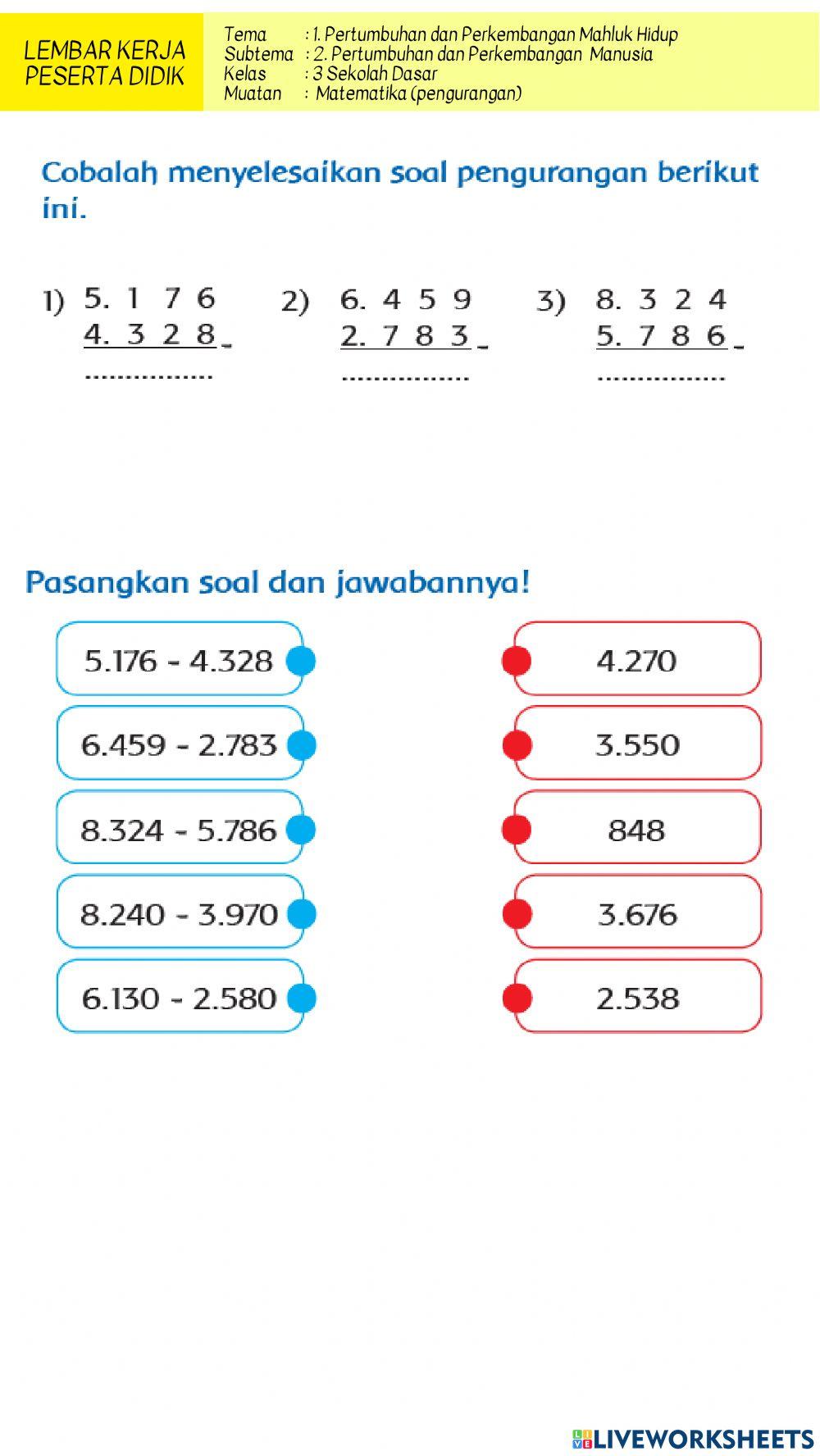Matematika LKPD T1 ST 2