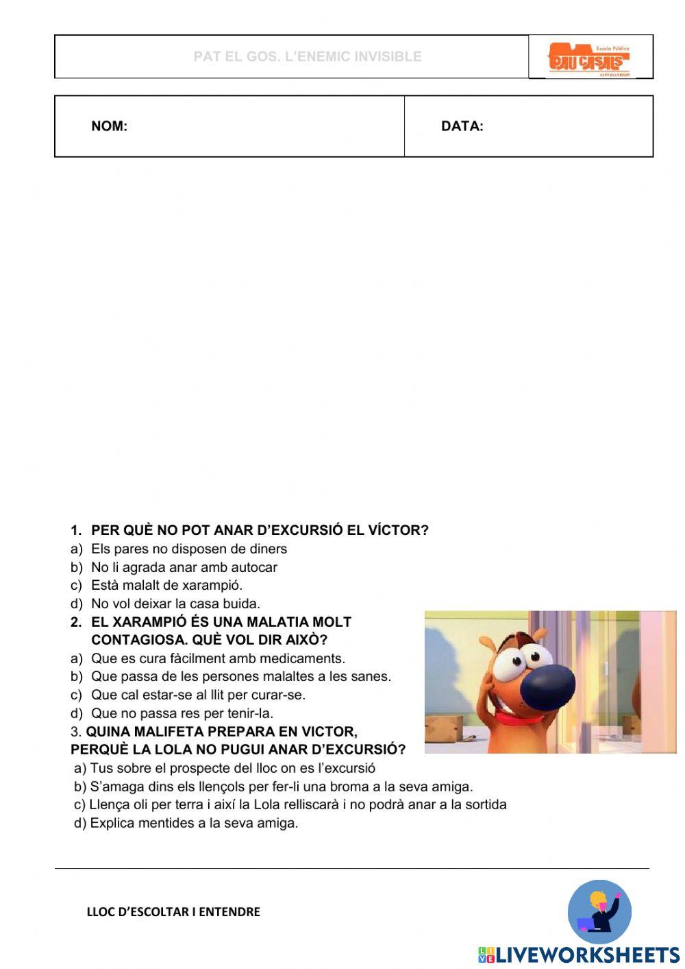 Pat, el gos i l'enemic invisible