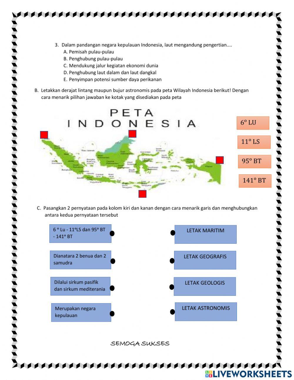 Letak Wilayah Indonesia