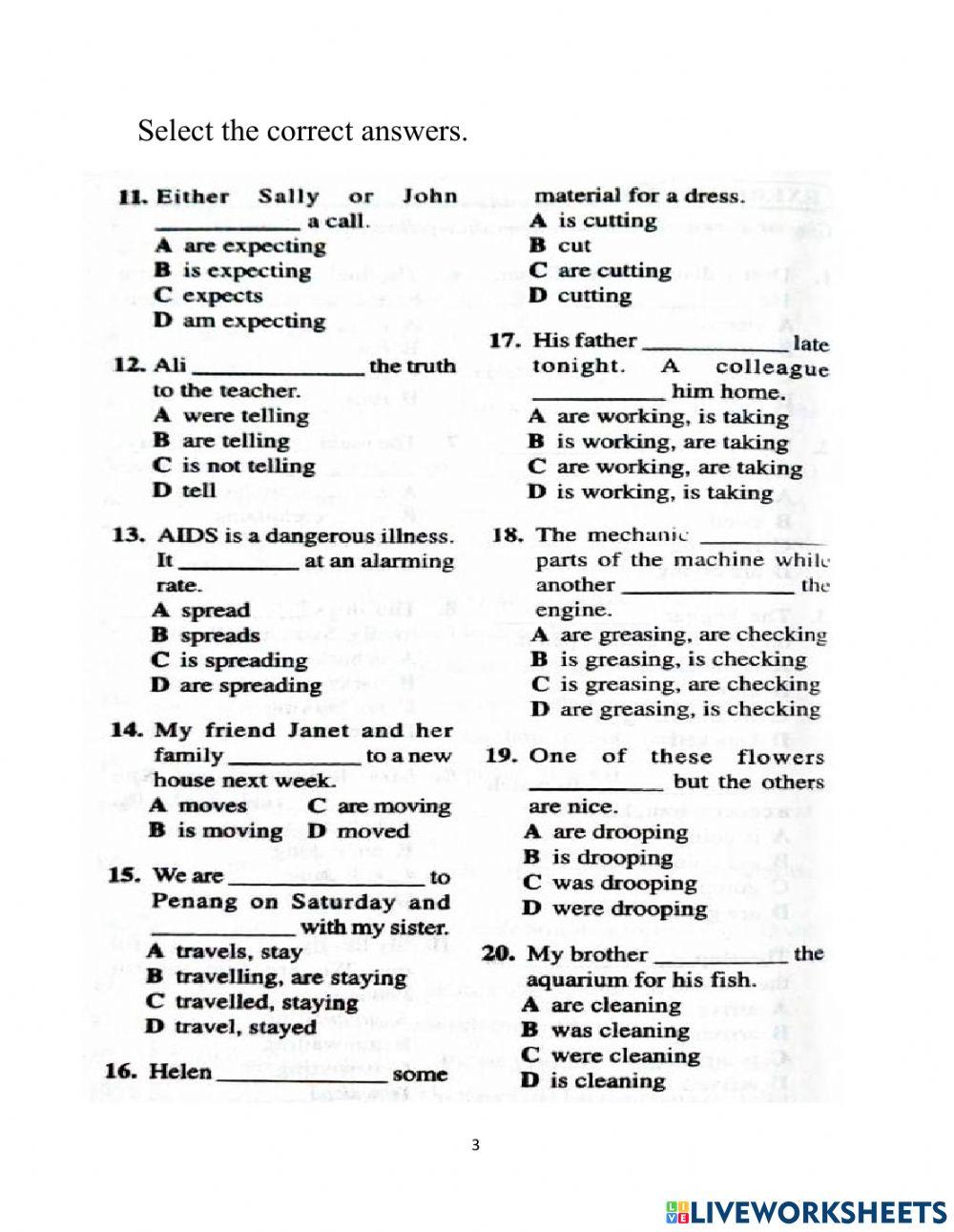 Form 1 English Sem 1 