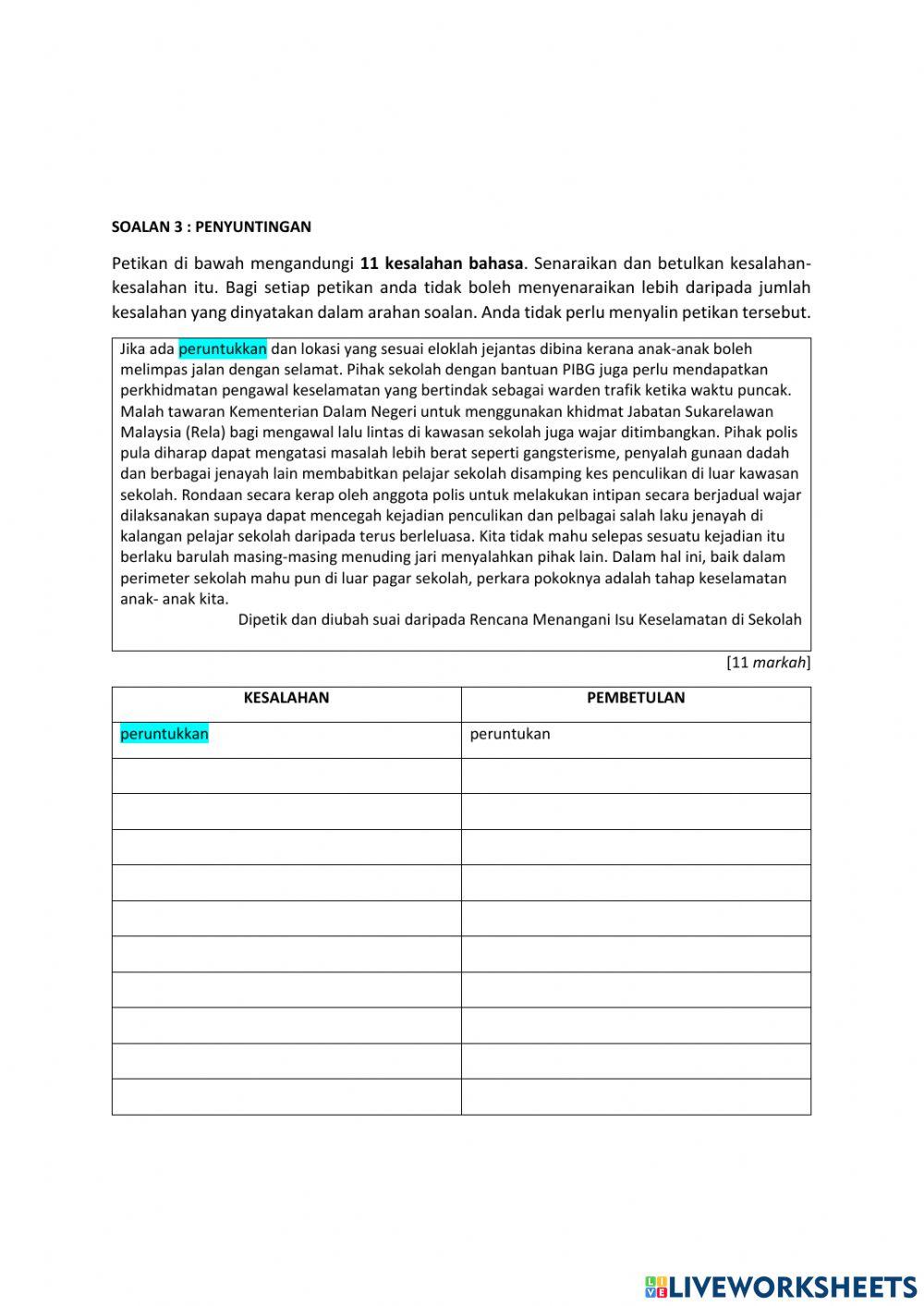 Tatabahasa bm tingkatan 5