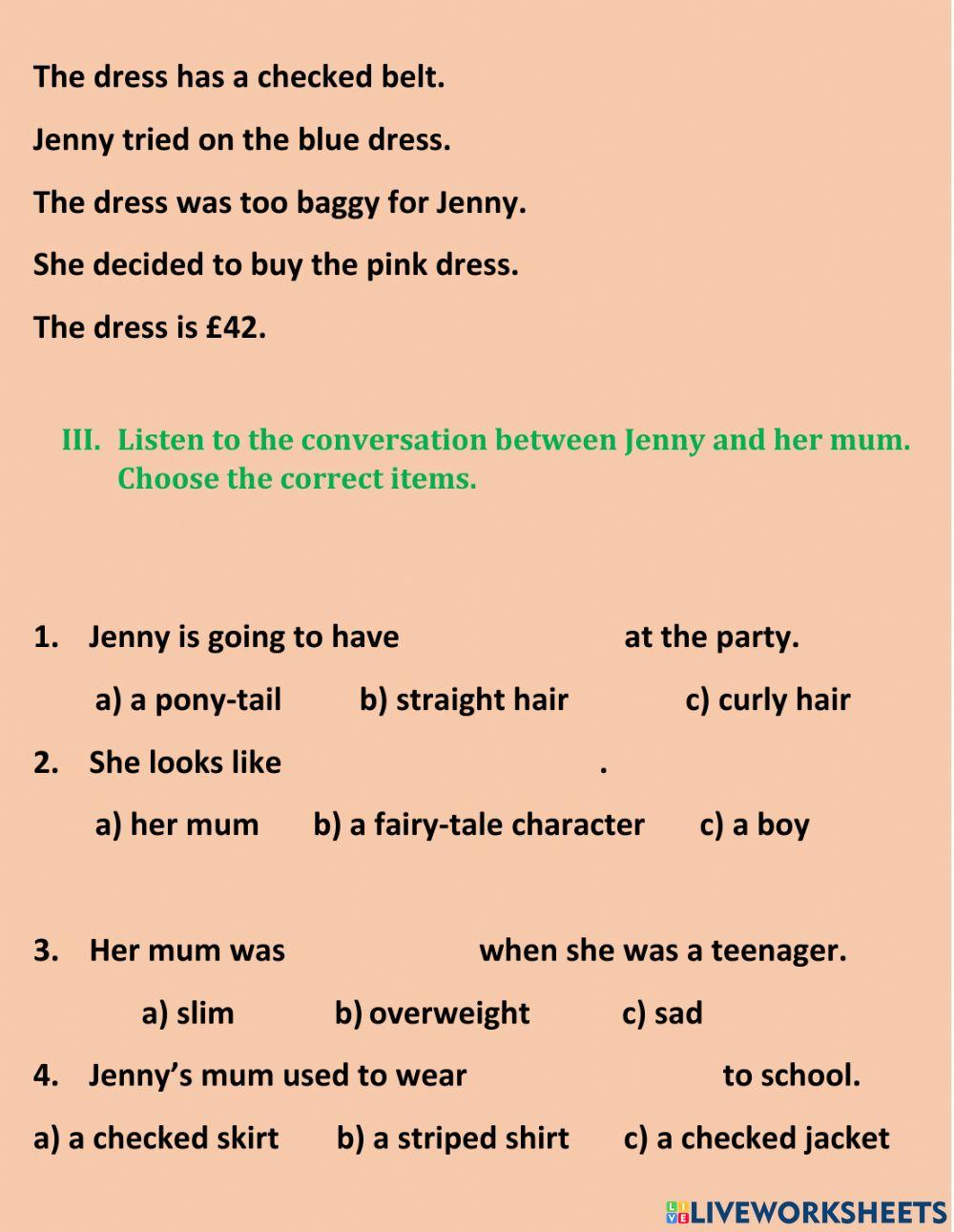 Form 7. Unit 1-2. Listening A