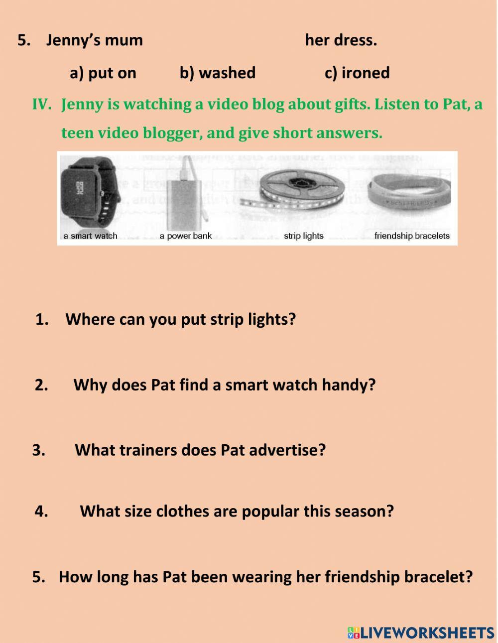 Form 7. Unit 1-2. Listening A