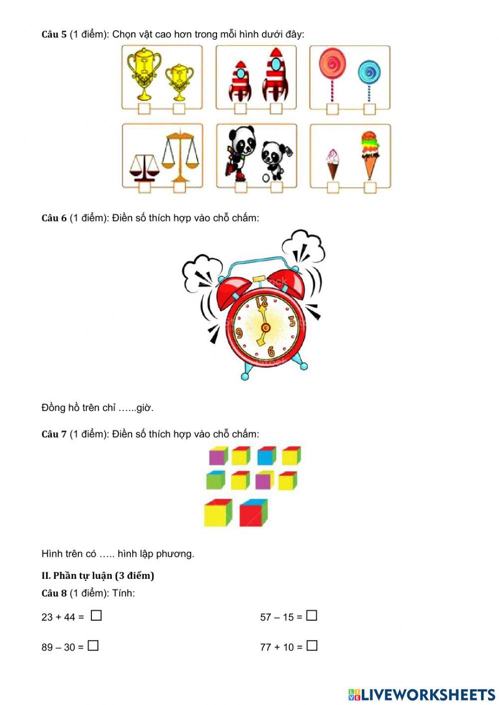 Ôn tập toán-bài 2