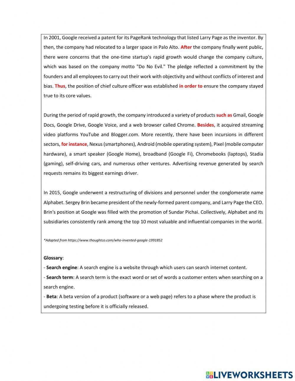 A History of Google and How it Was Invented