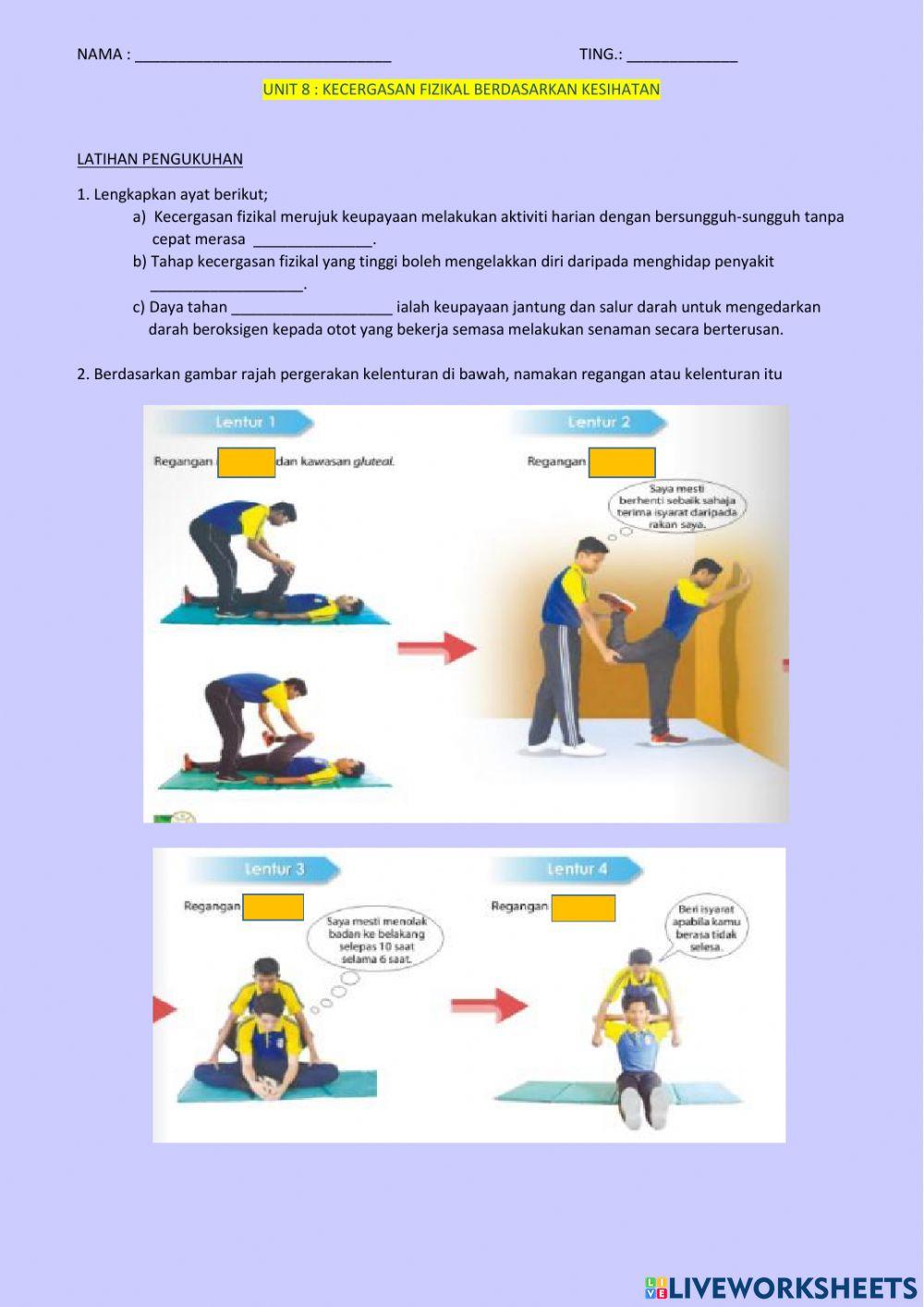 Unit 8 :KECERGASAN FIZIKAL BERDASARKAN KESIHATAN