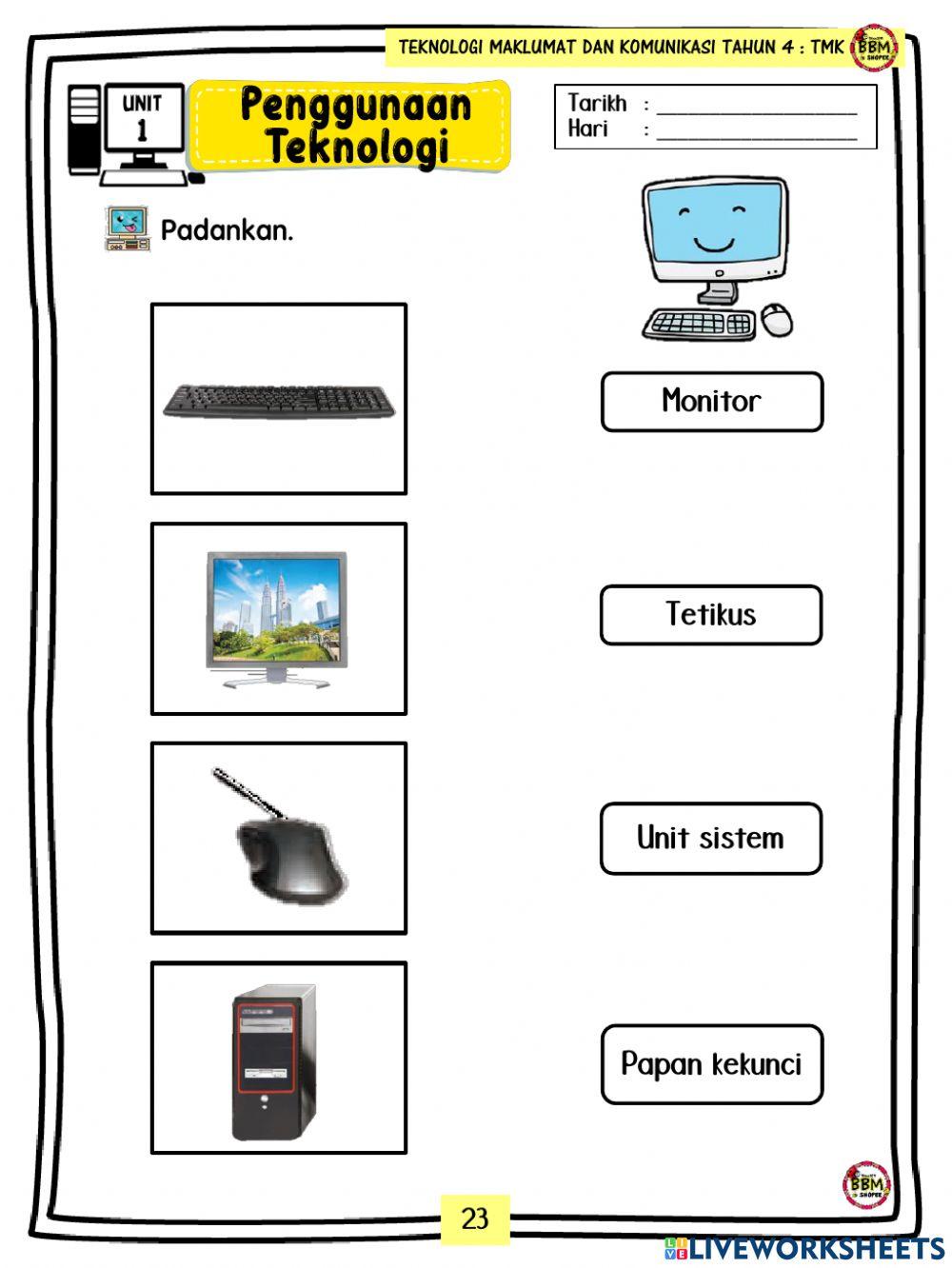 Peralatan asas komputer