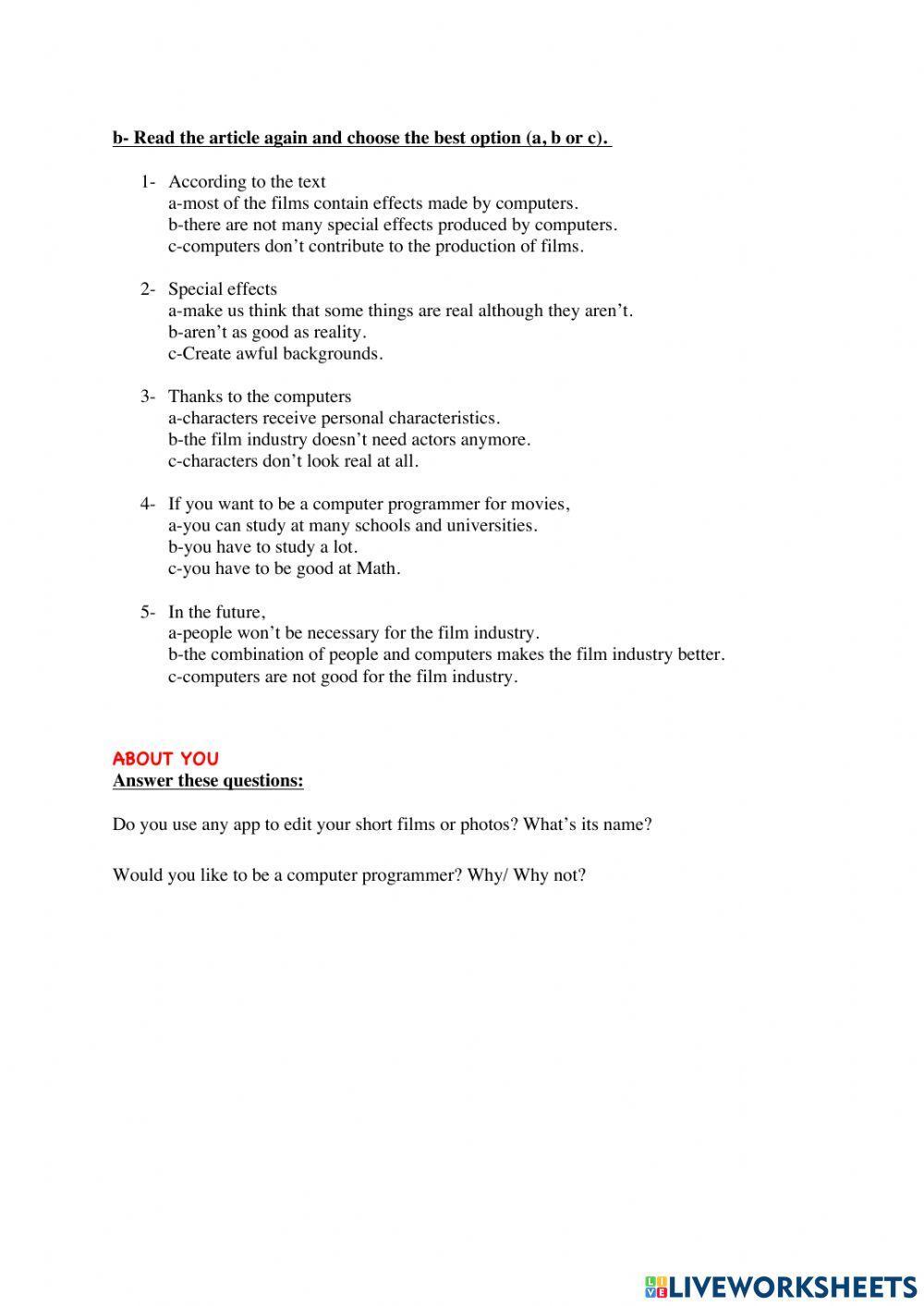 Transition thematic unit 2 - 3