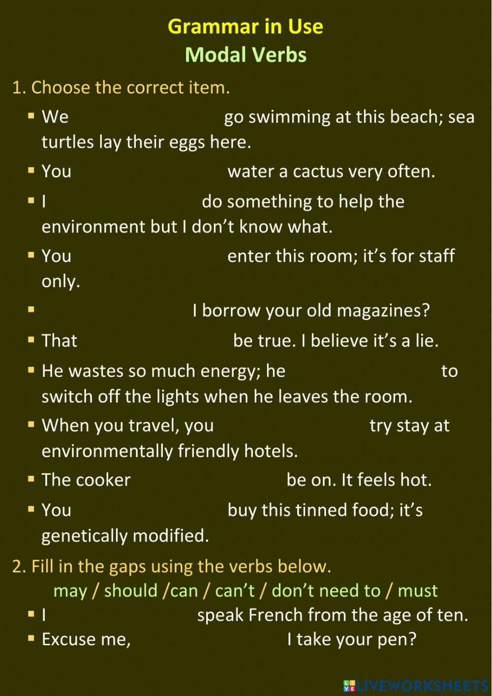 Spotlight 10 (Grammar in Use)