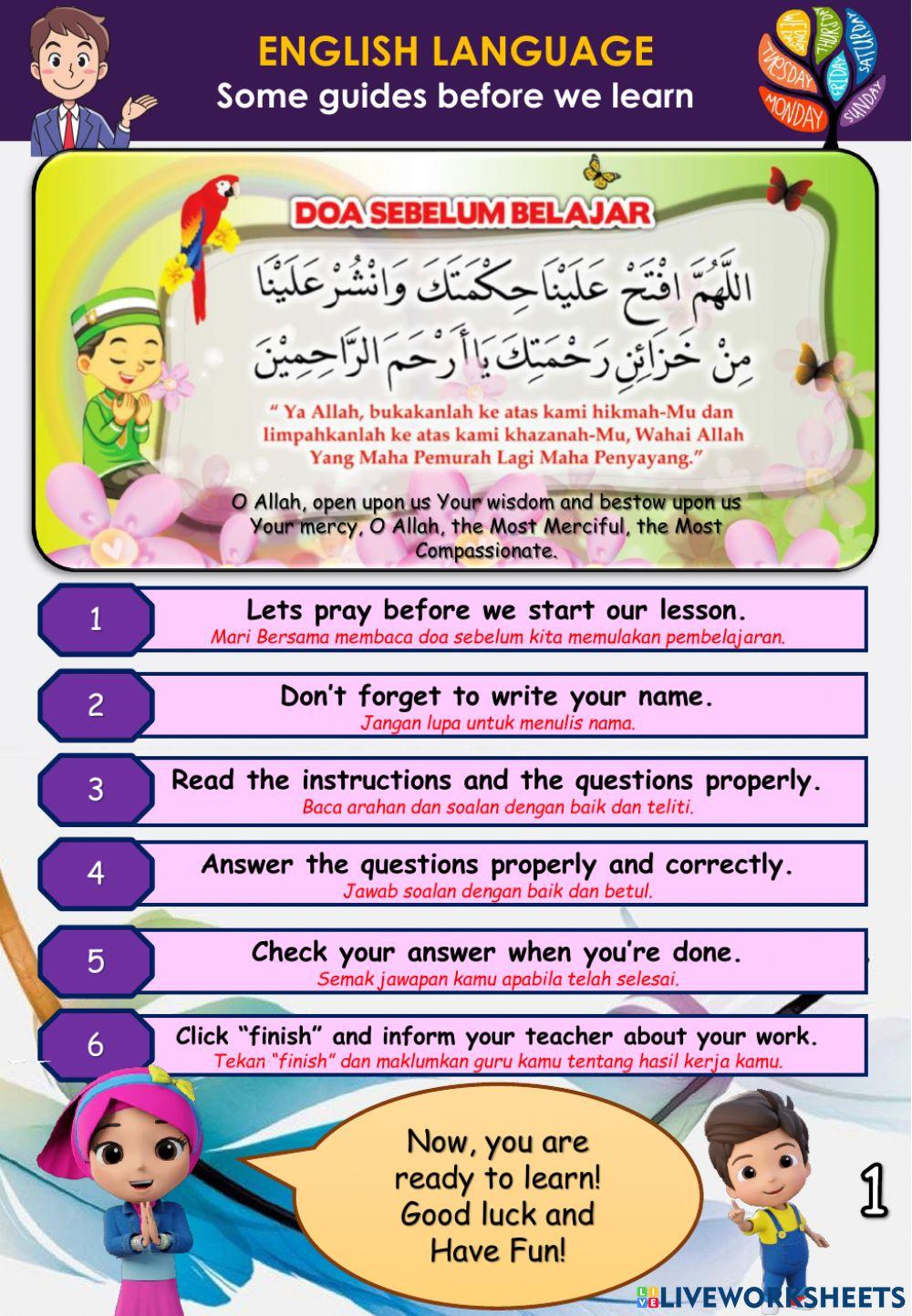 Days of the Week (Revision 6) healthy unhealthy