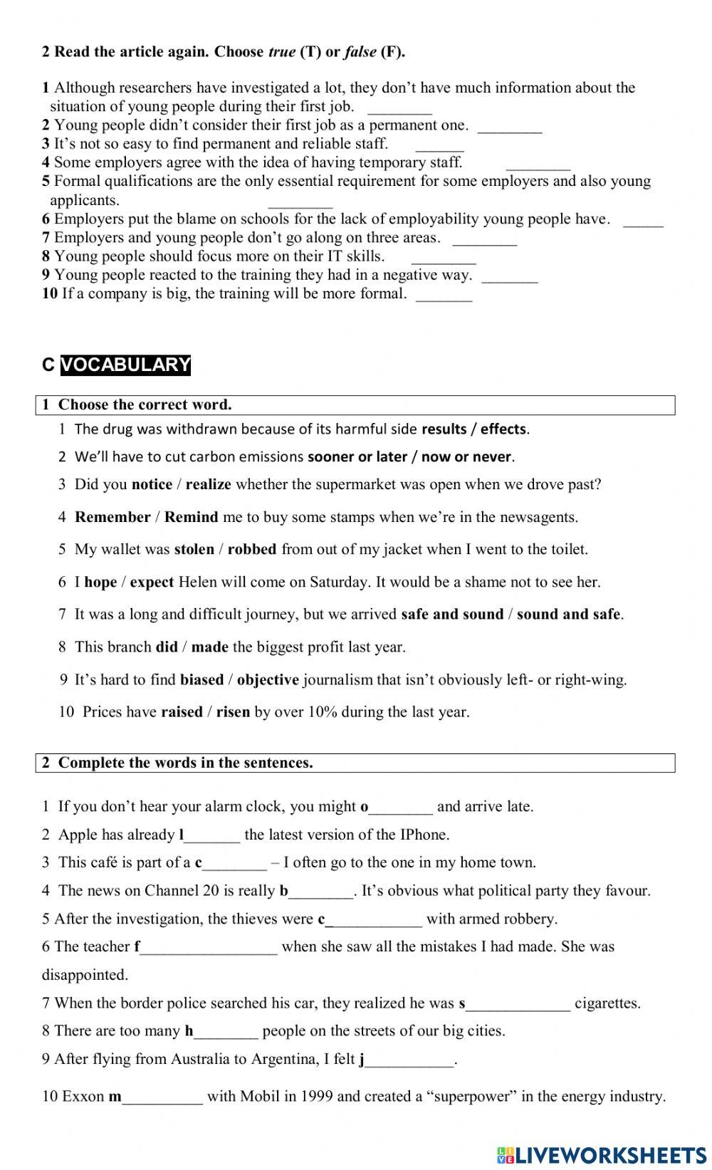 UPPER INTERMEDIATE B -TEST