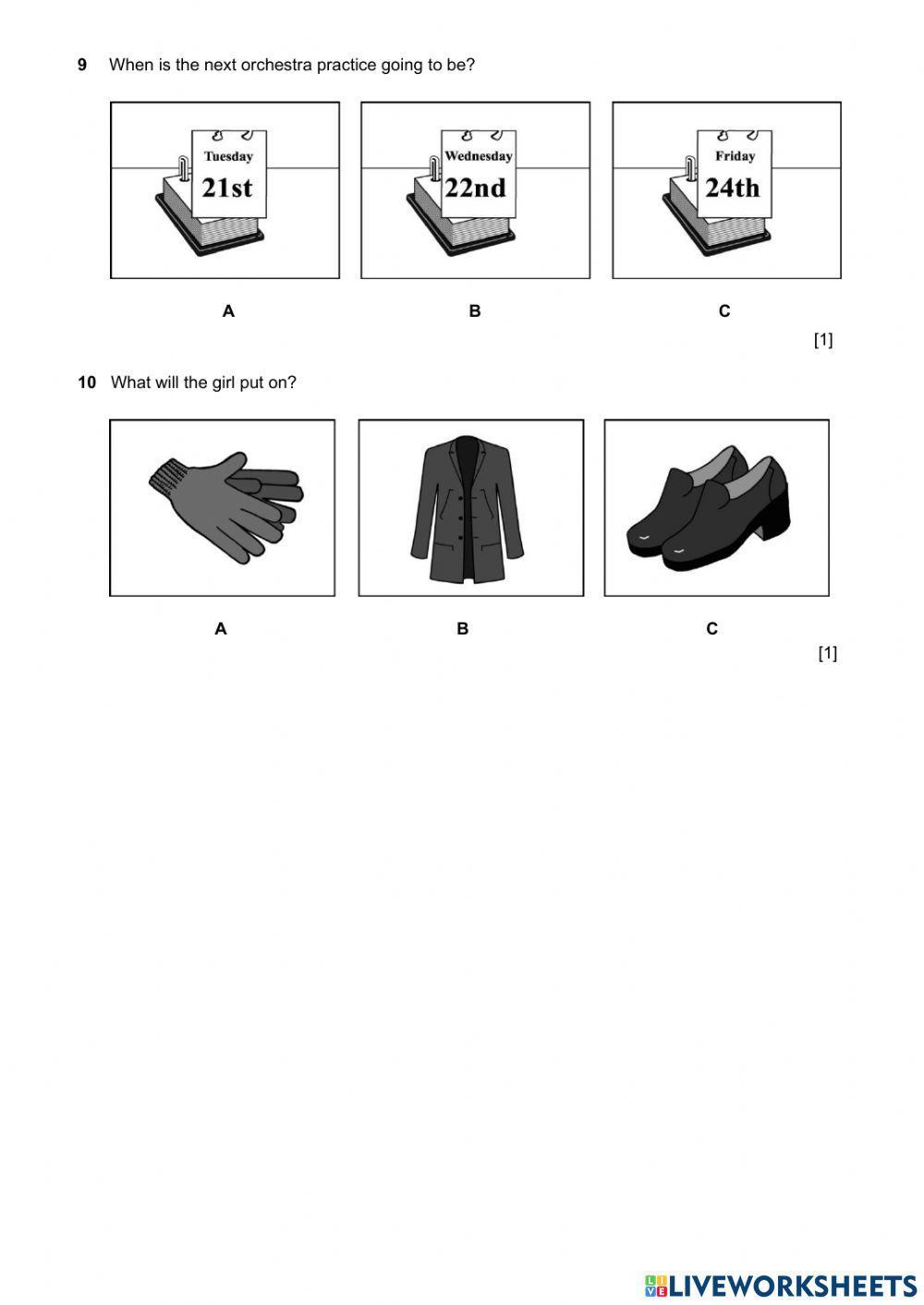Cambridge Secondary 1 Checkpoint (ESL Listening)