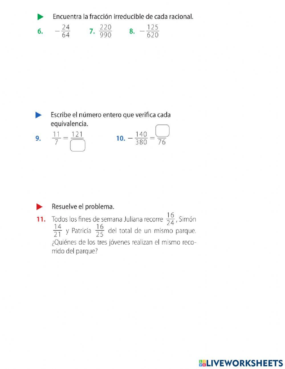 Números Racionales