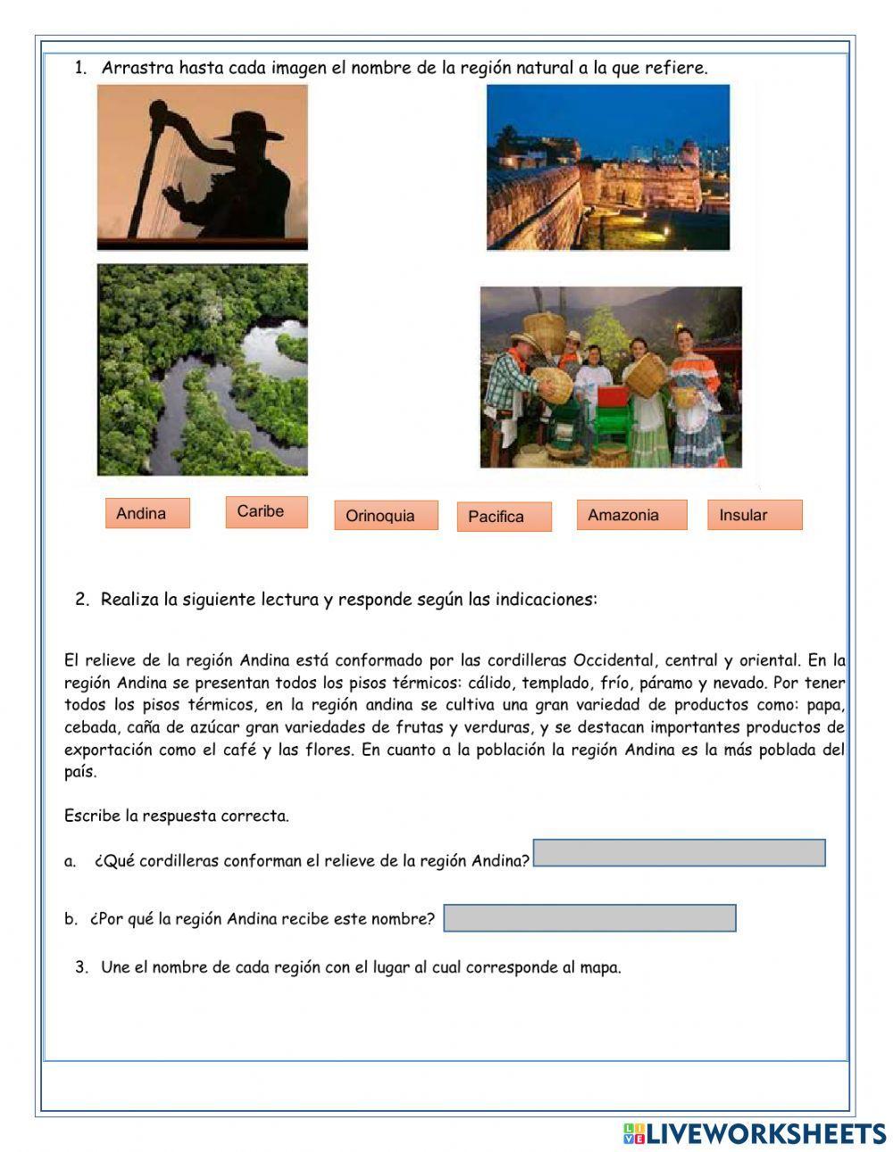 Regiones naturales de colombia