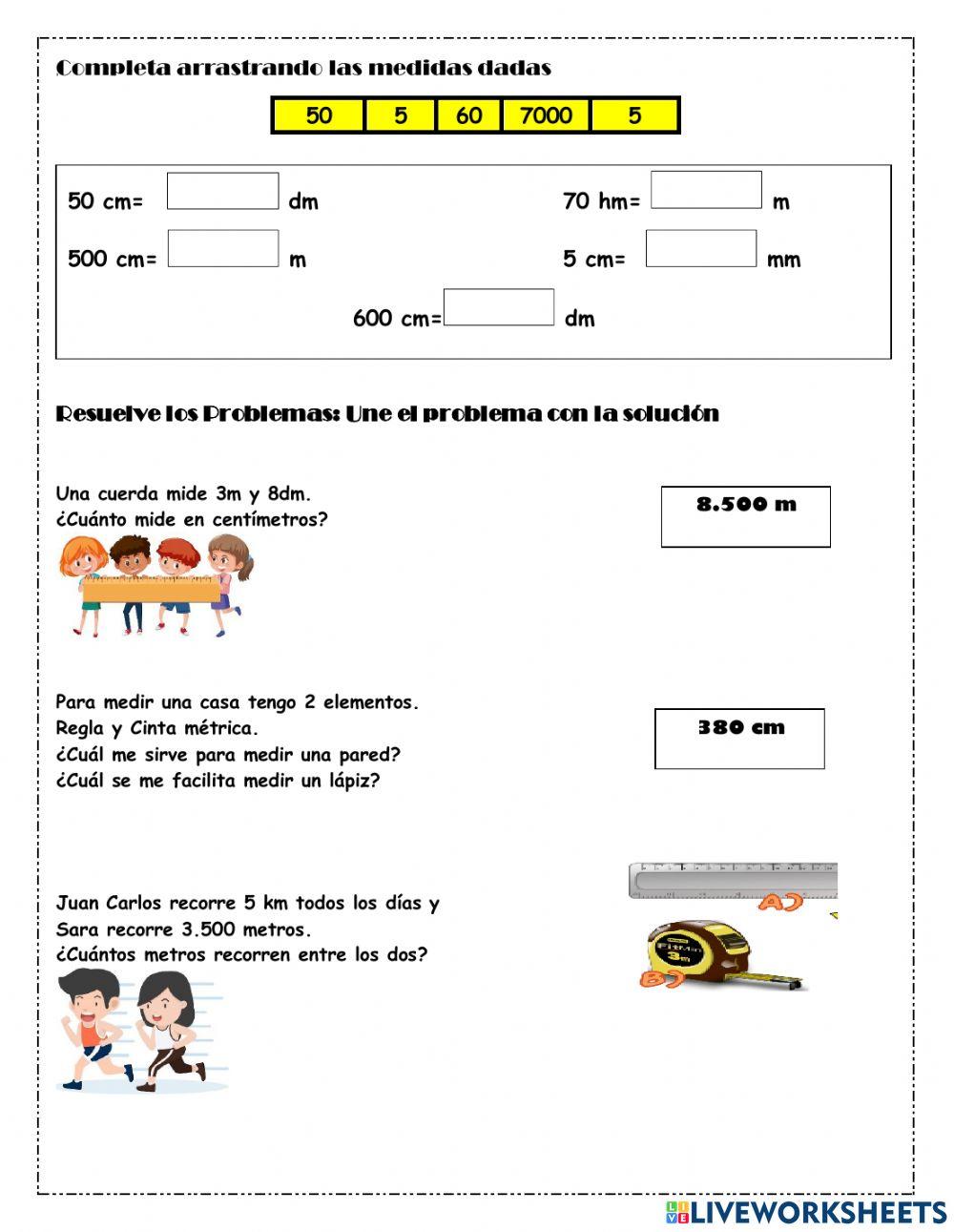 Unidades de Medida: tiempo- longitud