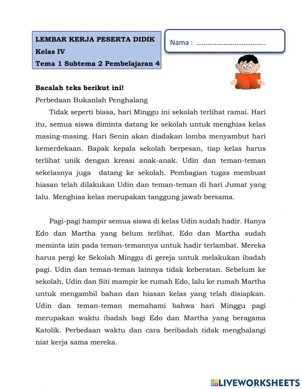 Gagasan Pokok dan Gagasan Pendukung