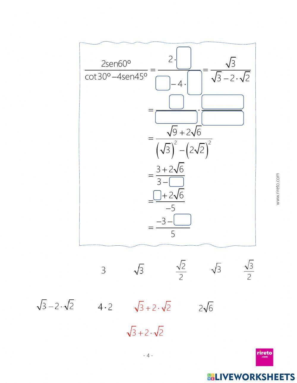 Ángulos Notables trigonometría