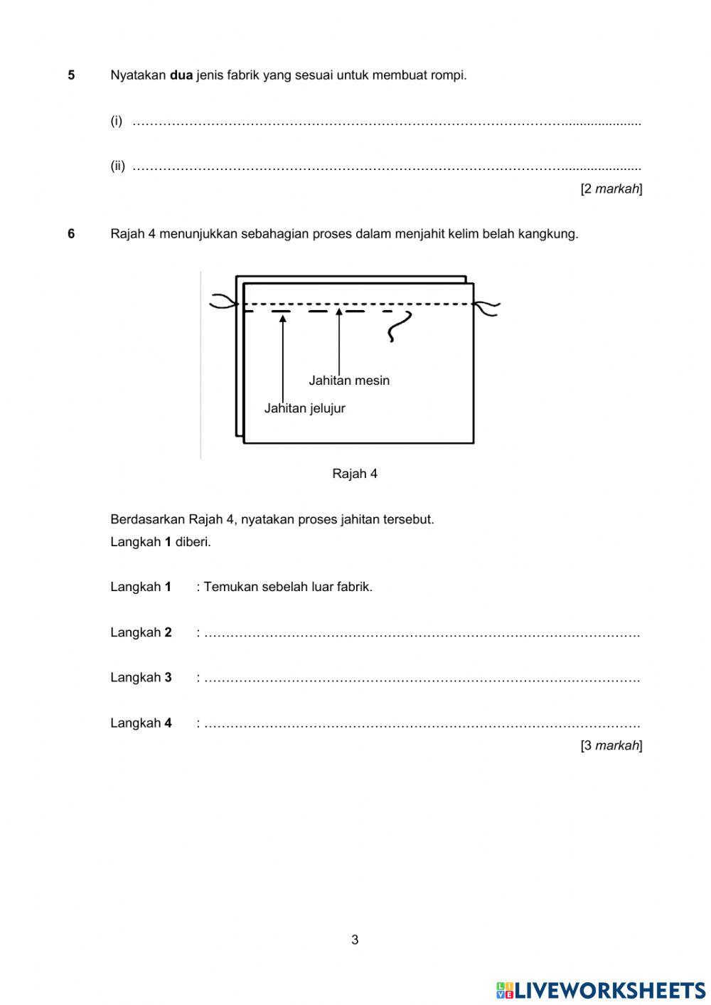 SRT BAHAGIAN A - 1 F5