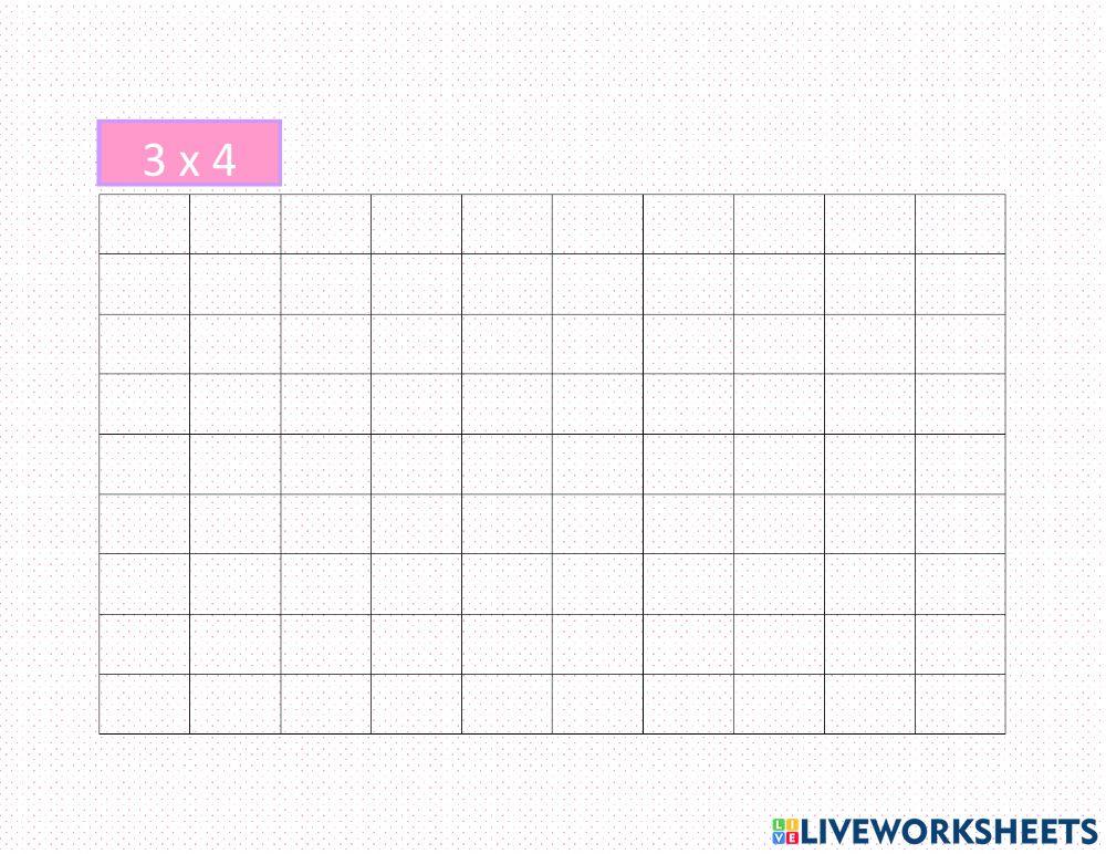 Multiplicacion con papel de puntos