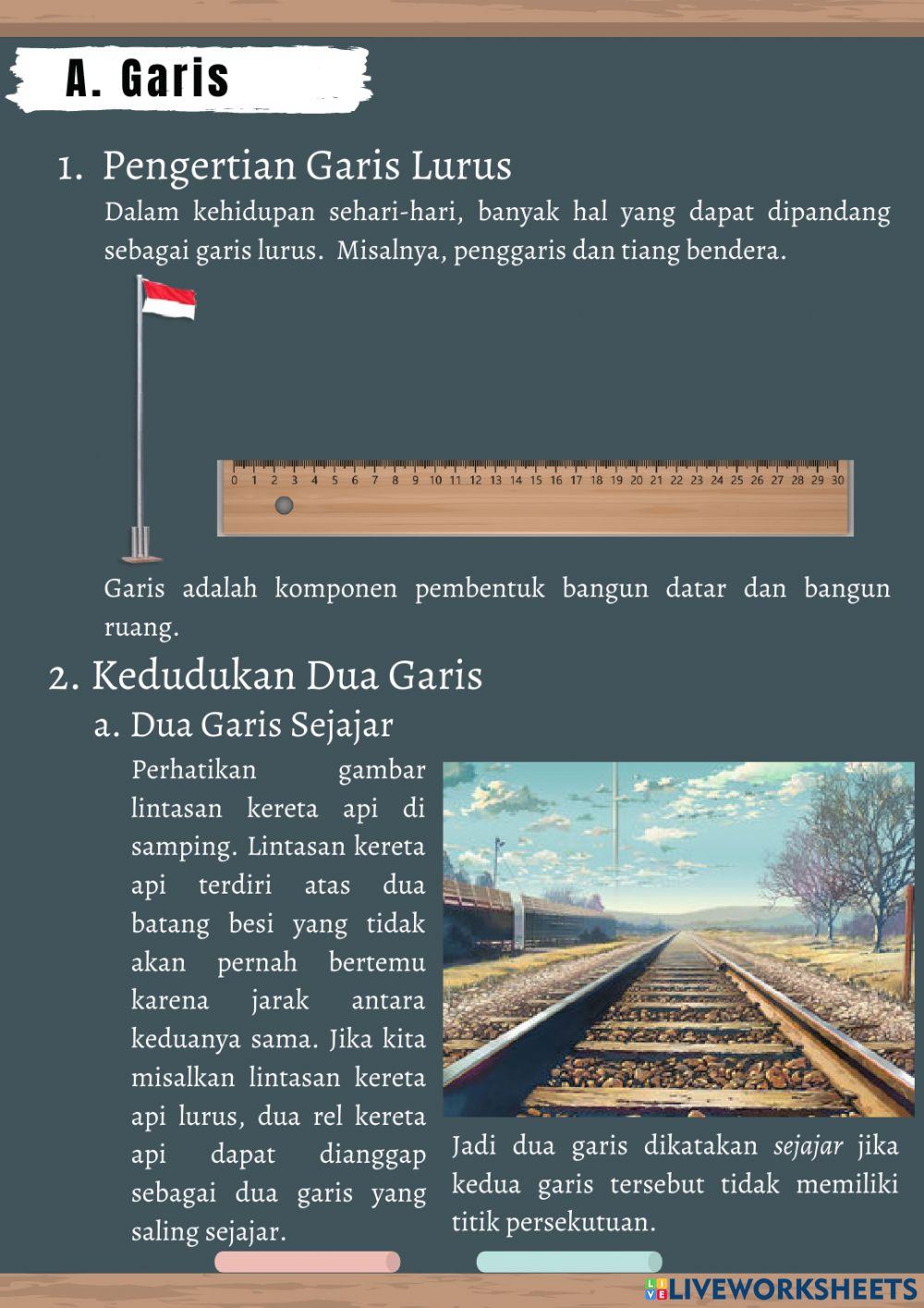 Lembar Kerja Peserta Didik Materi Garis dan Sudut