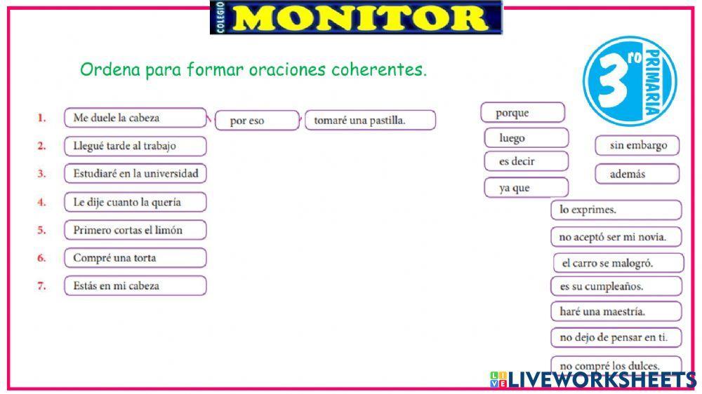 Oraciones eliminadas