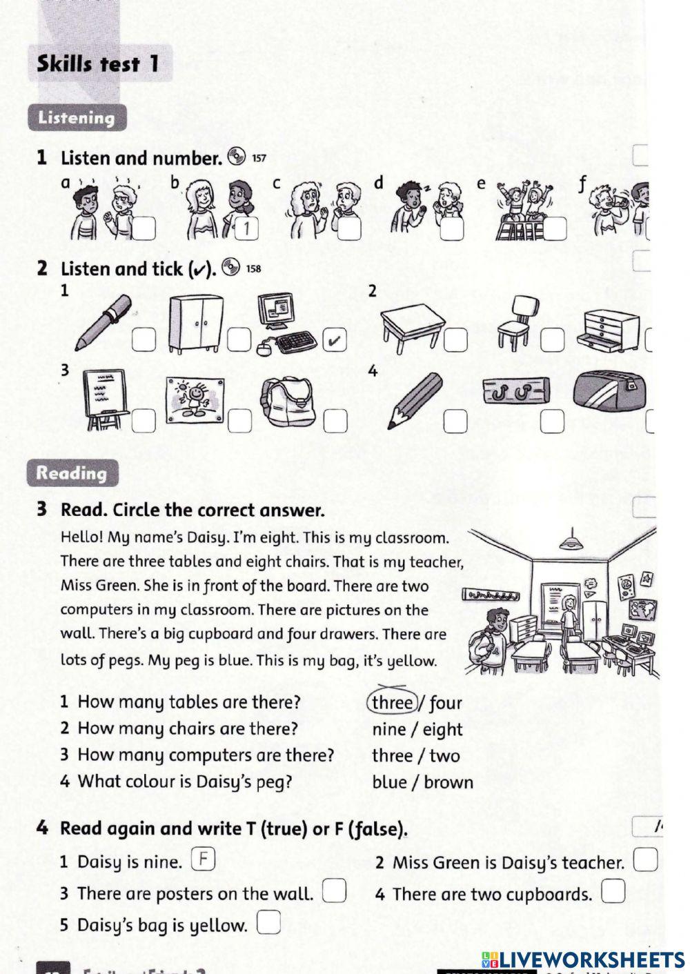 Family and friends 2 final test