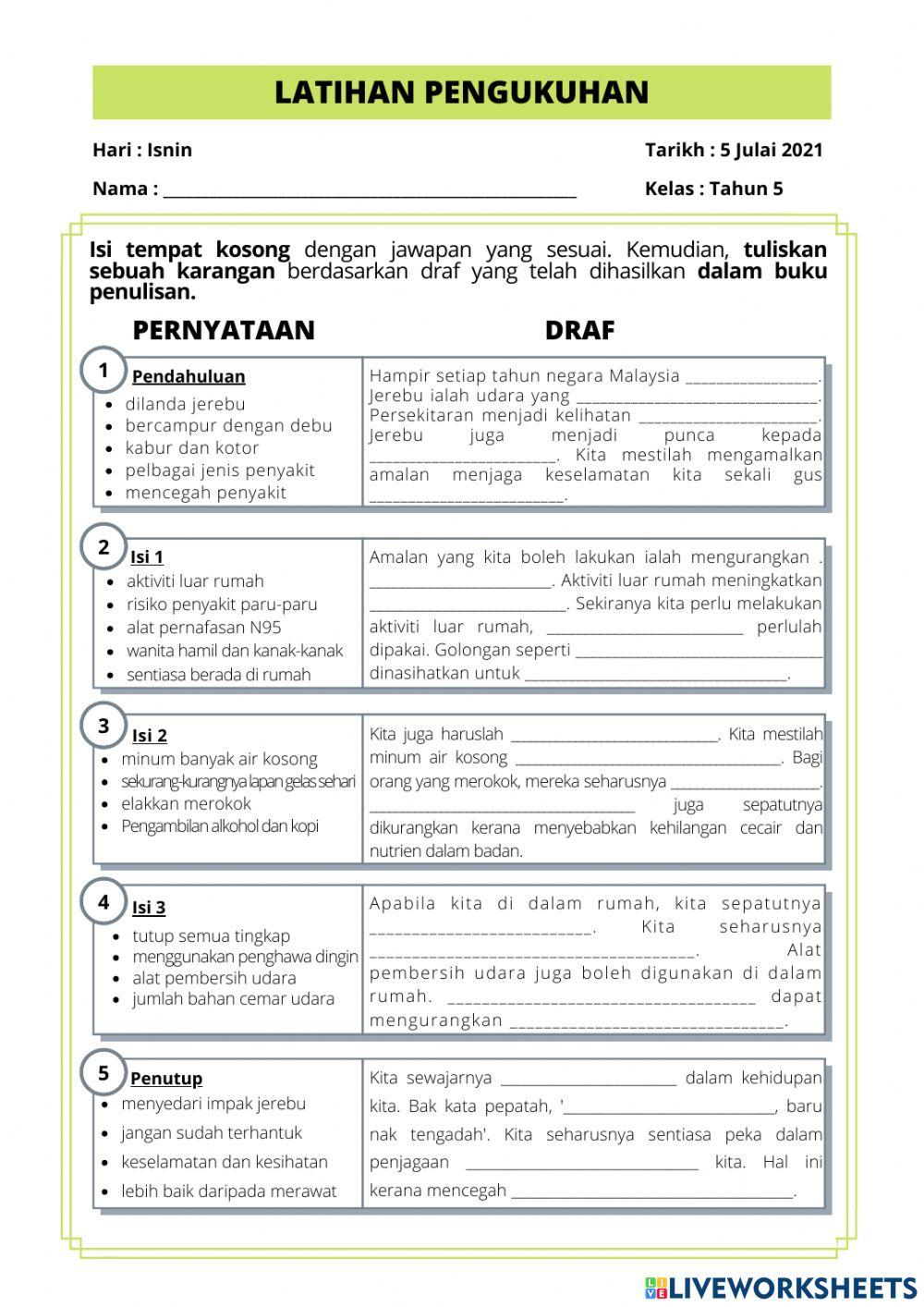 Unit 9: Beringat Sebelum Terkena