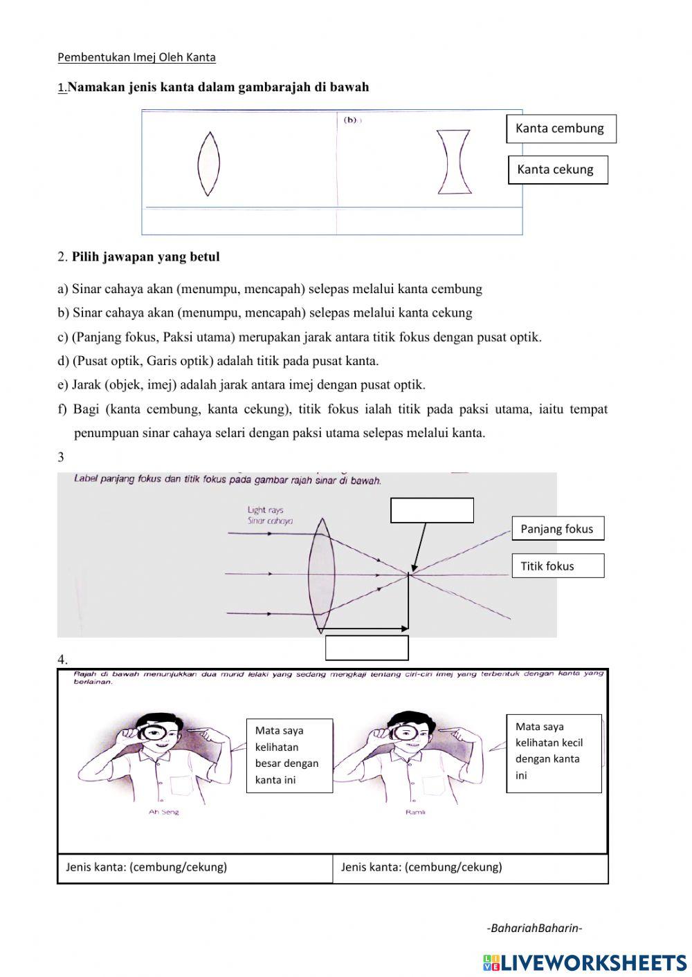 Kanta cembung dan cekung