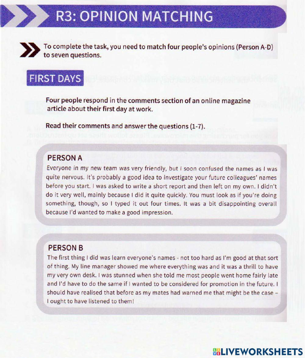 APTIS READING TEST GENERAL 2