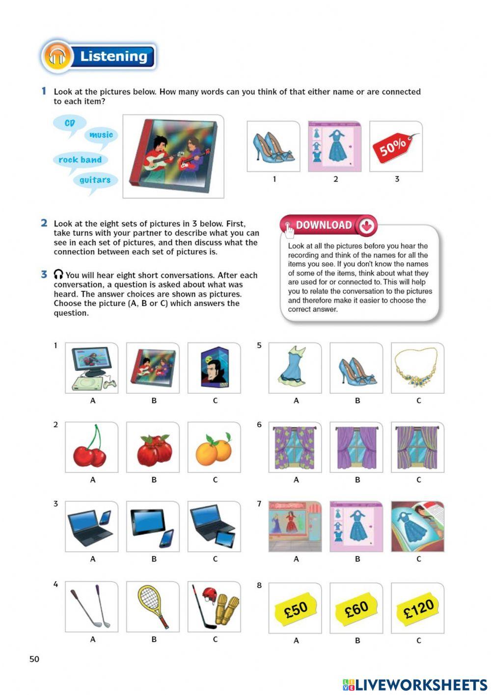 Unit 4 : Shopping Therapy (Listening)