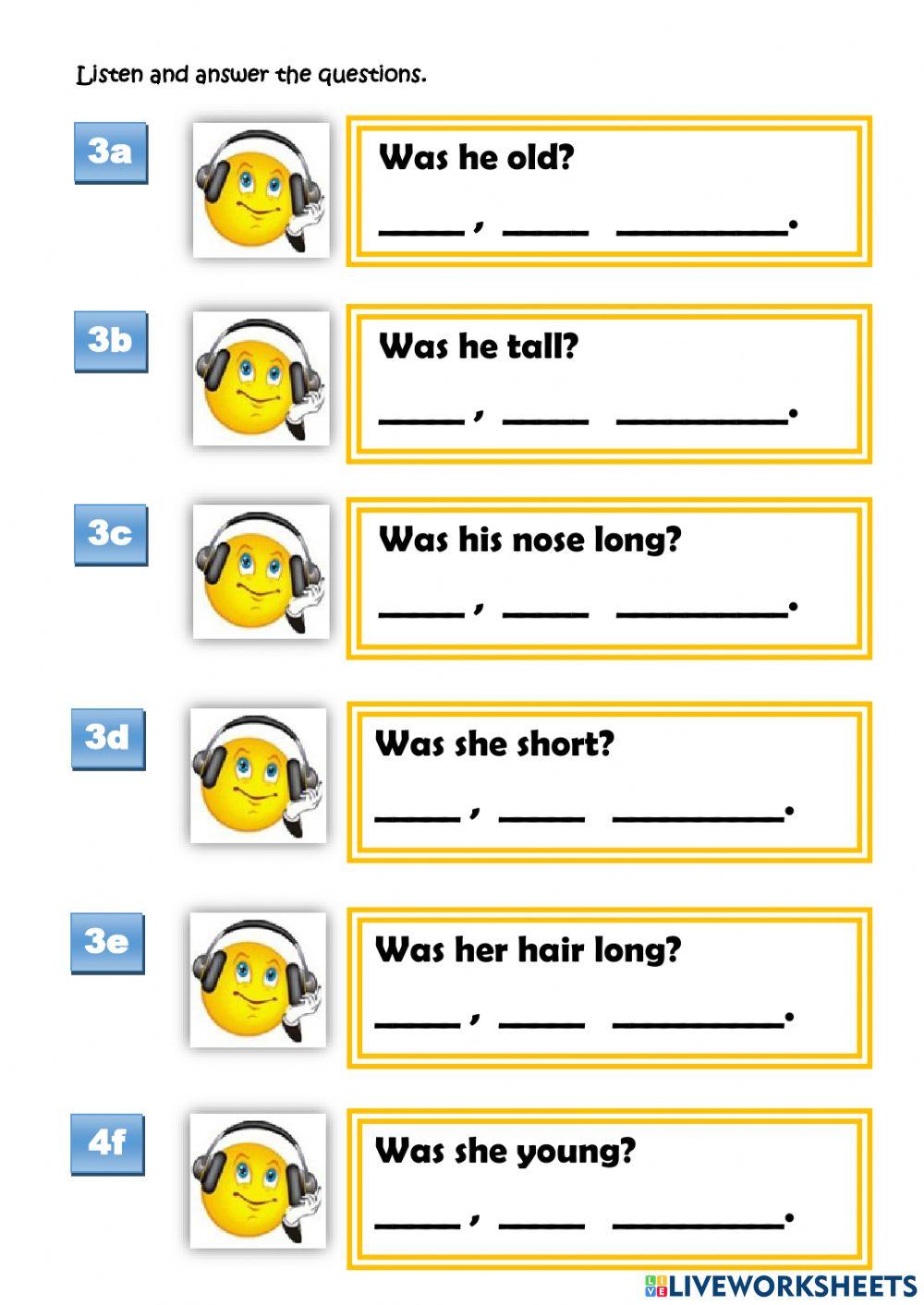 Rooftops 5 - unit 3 - adjectives - was - were - questions