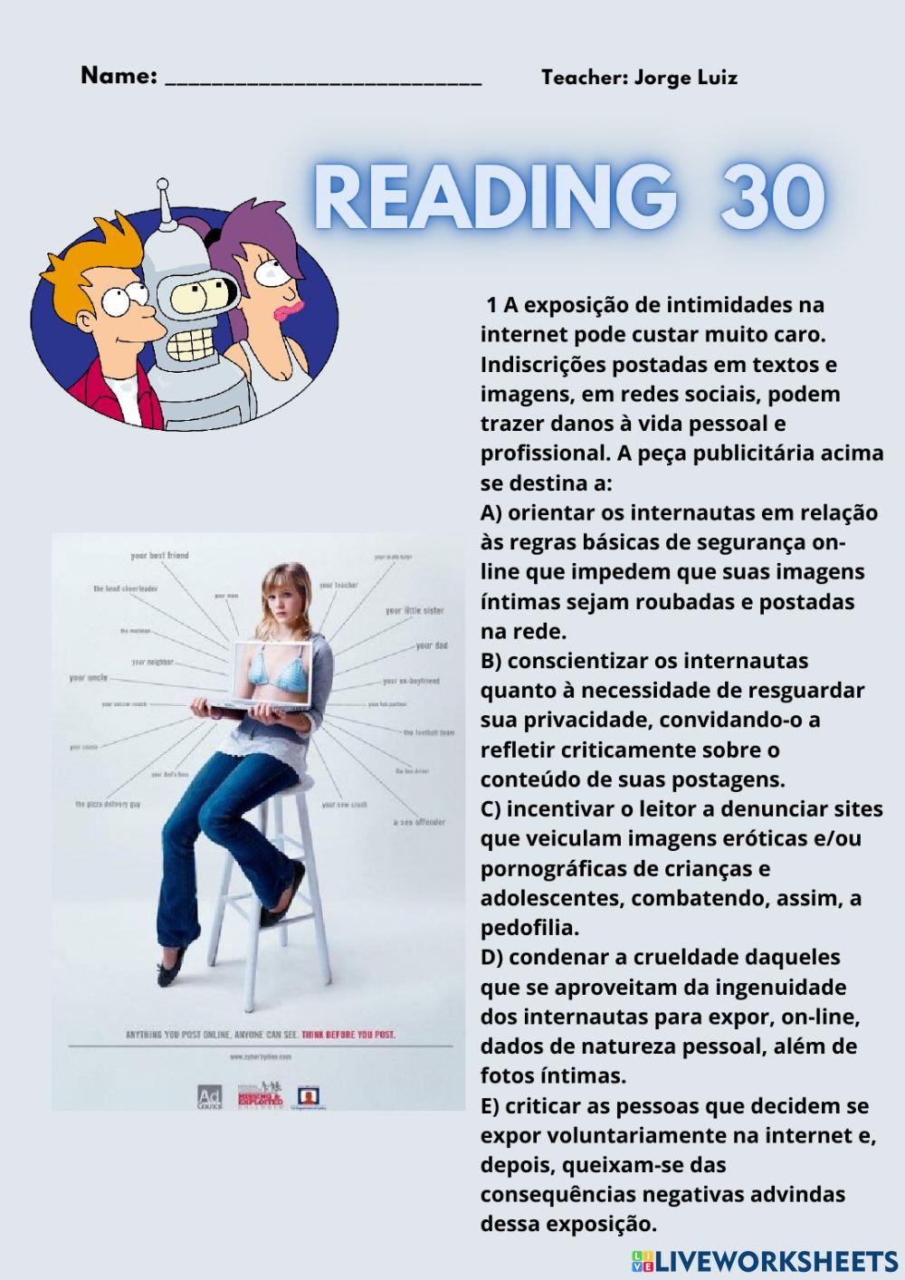 Reading test Reading test