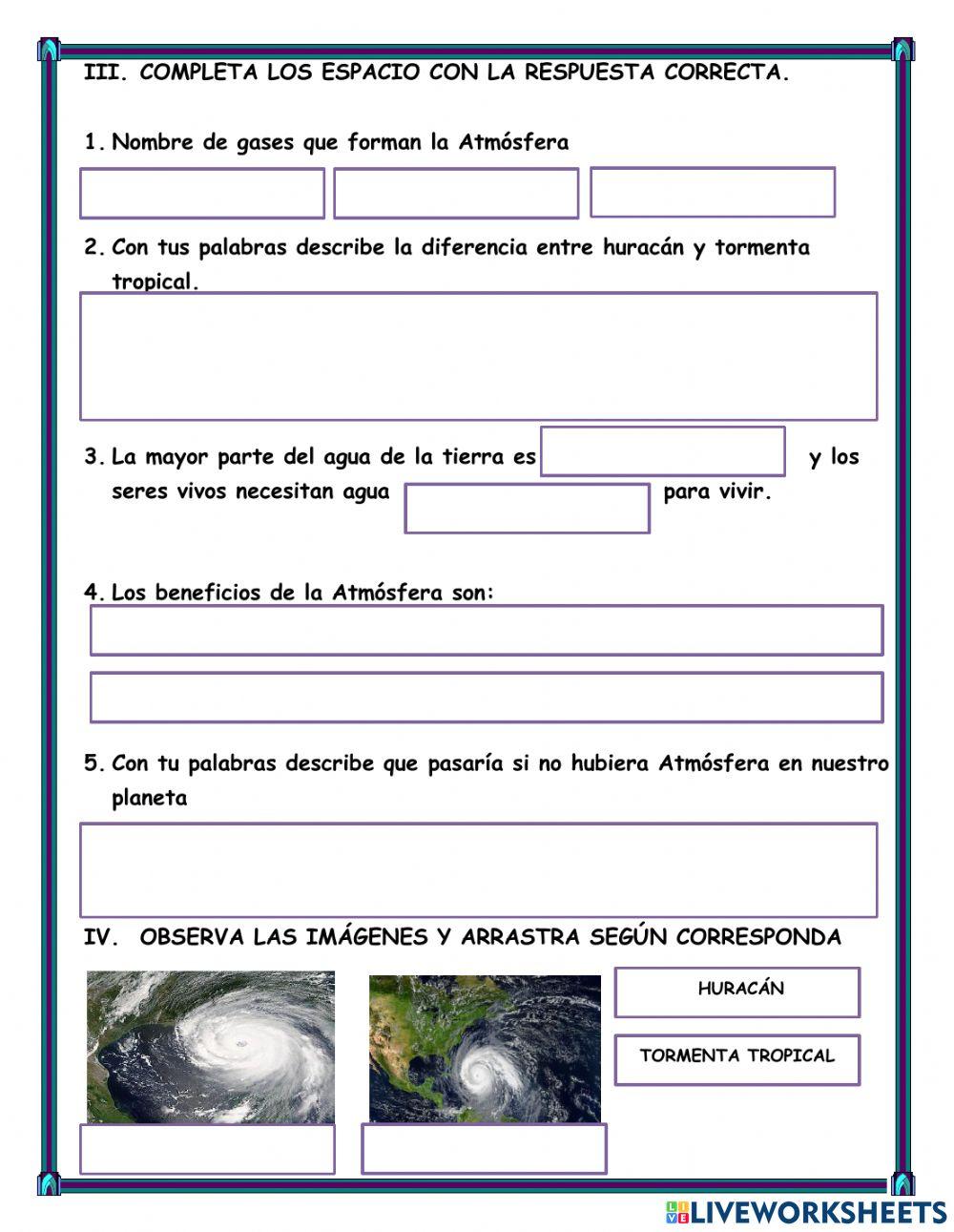 Interación de la Atmósferas e Hidrósfera