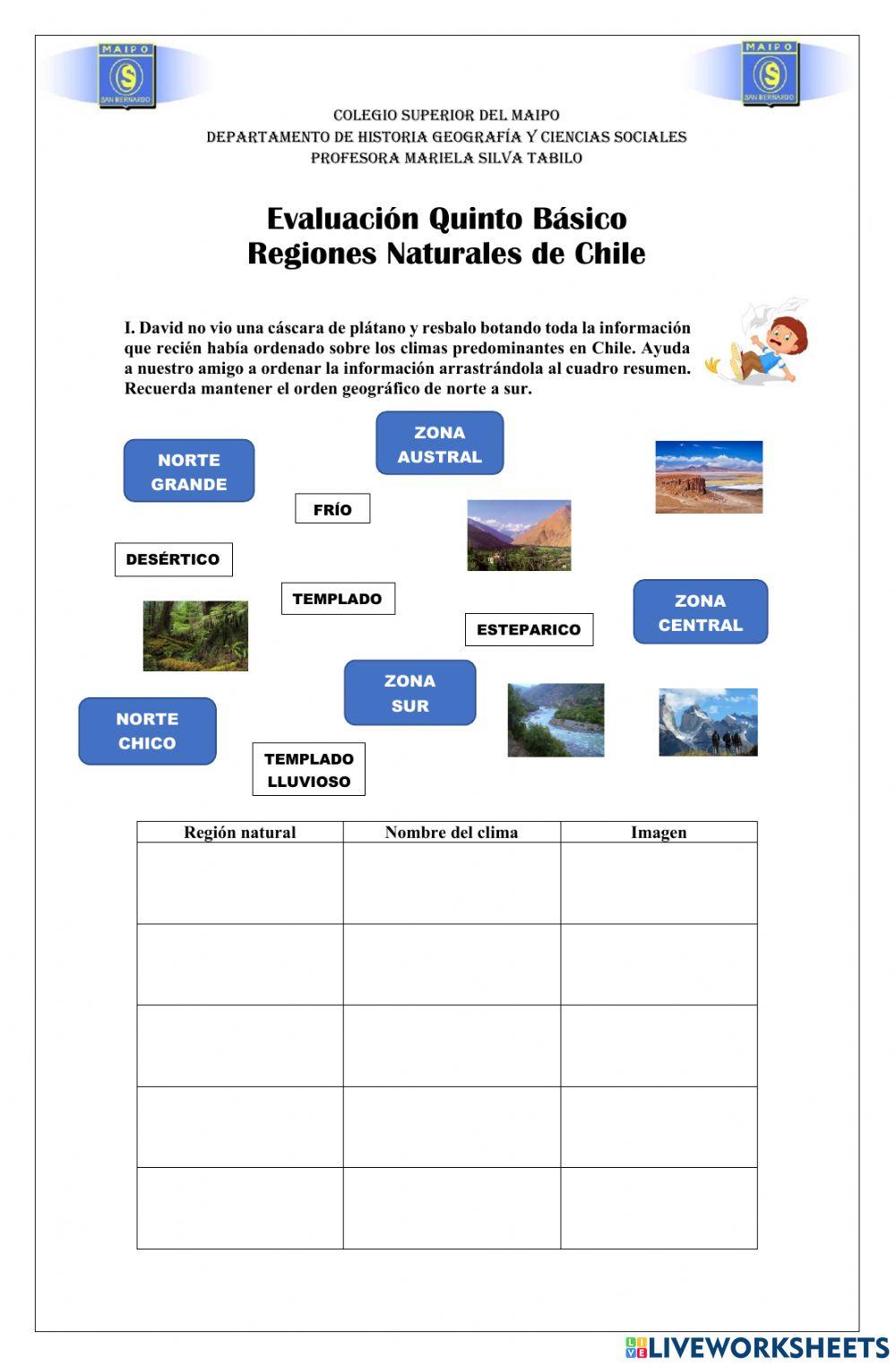 Regiones naturales de Chile