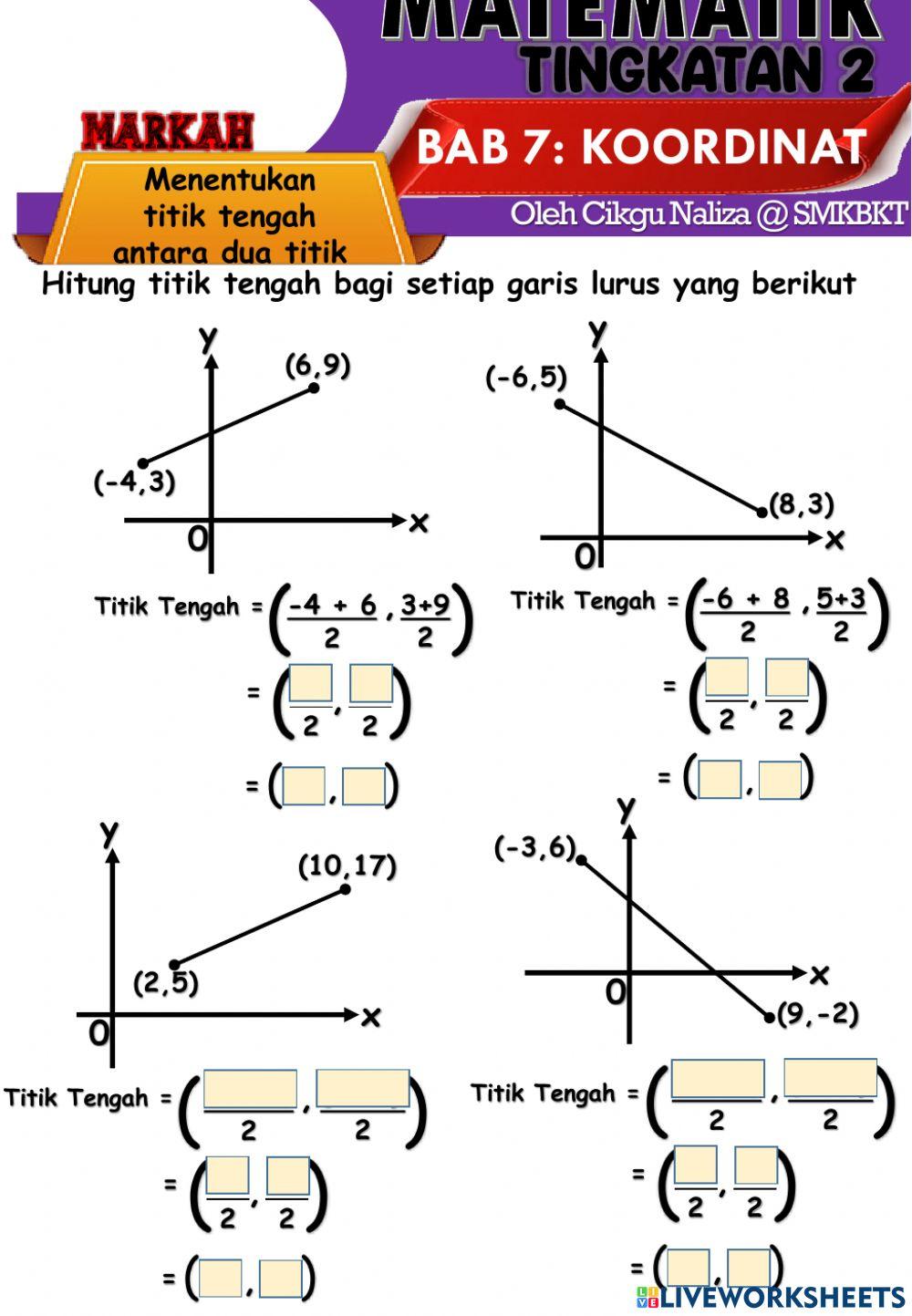 KOORDINAT:titik tengah