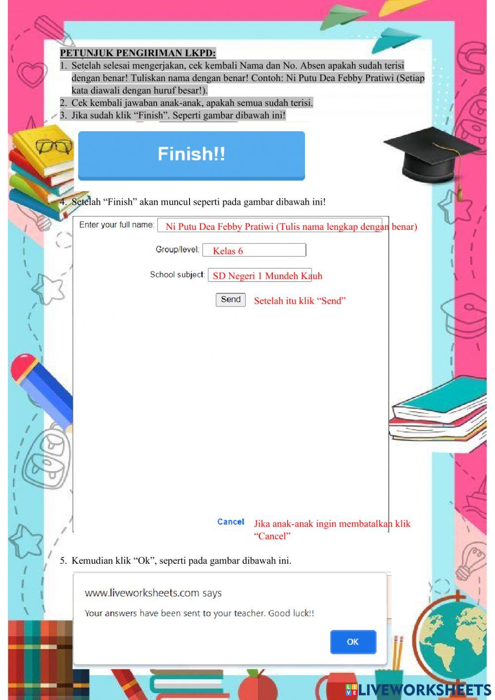 LKPD Tema 1 Subtema 1 PB 6-Kelas 6
