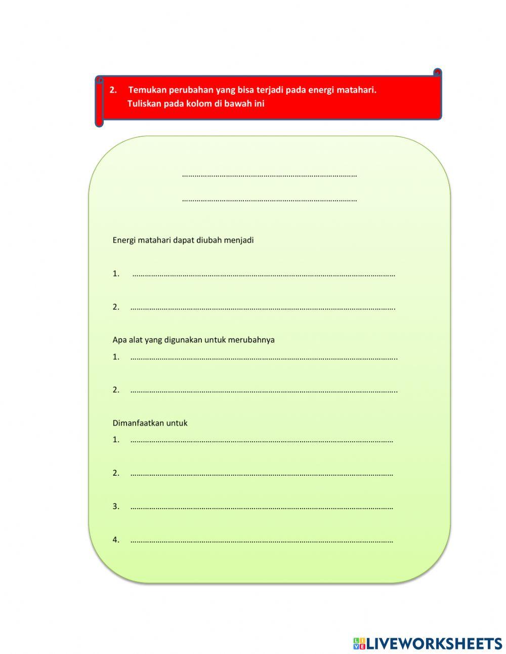 LKPD Tema 2 Subtema 1 kelas 4