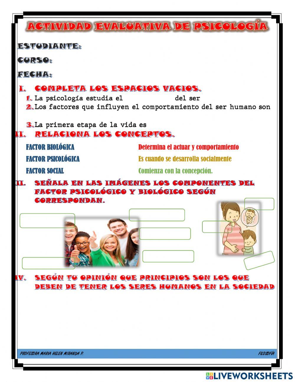 Factores que influyen el comportamiento