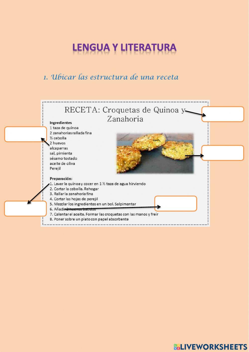 Valorar los aspectos de forma y contenido de recetas a partir de criterios preestablecidos.