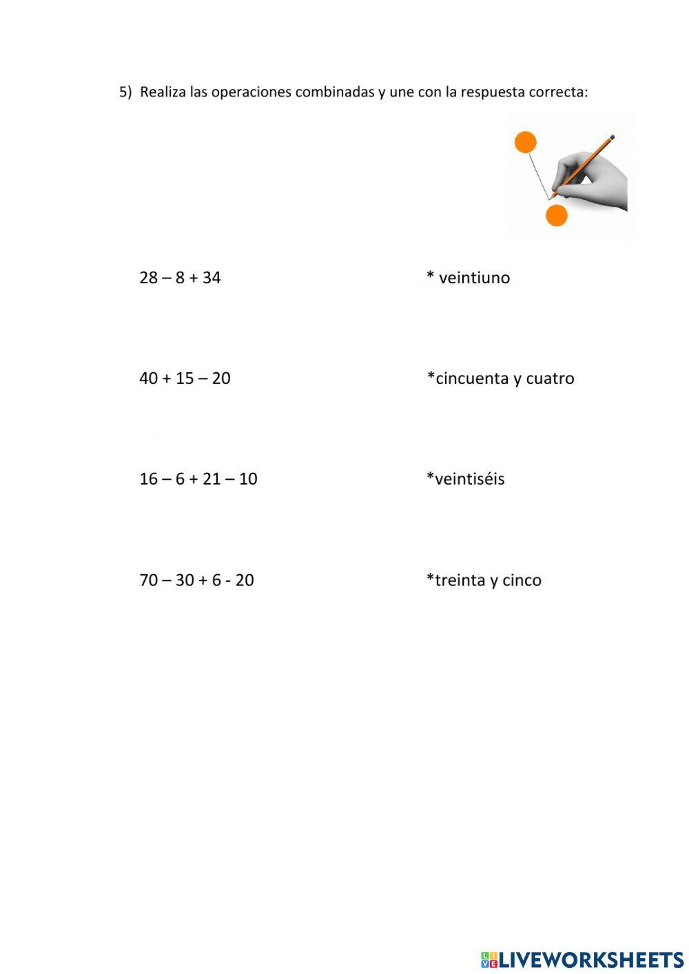 Las Operaciones combinadas