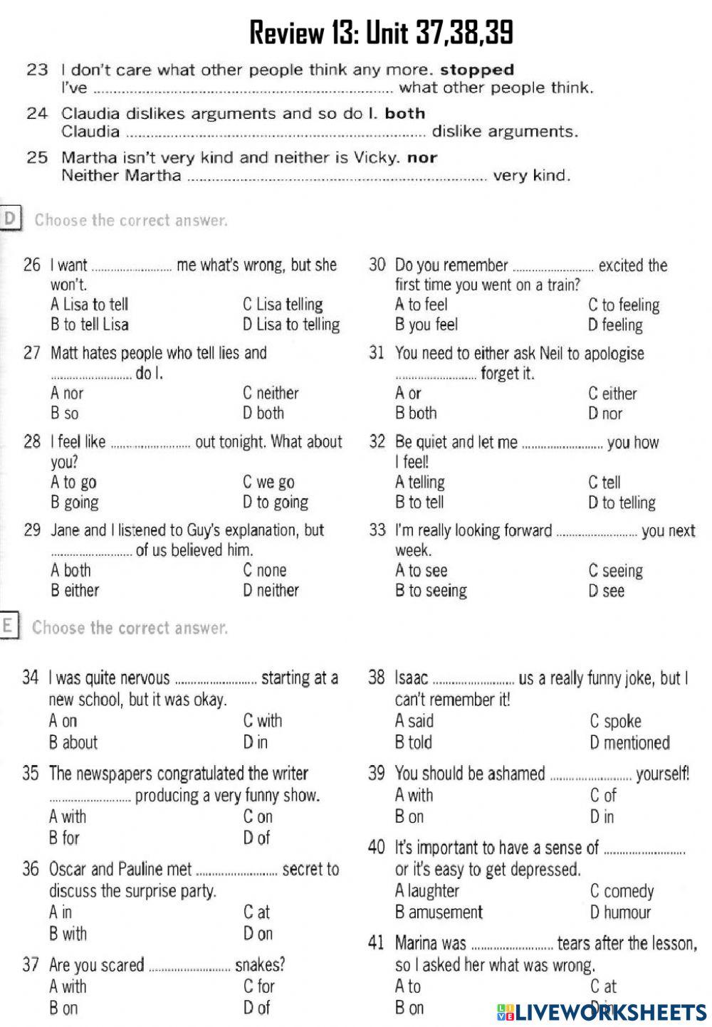Destination B1 review 13